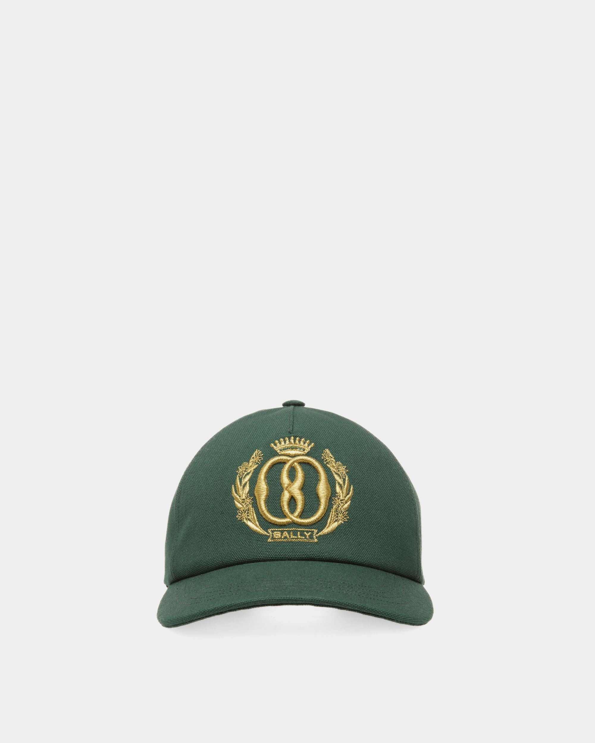 Emblem ベースボールキャップ グリーン コットン - 男性 - Bally - 01