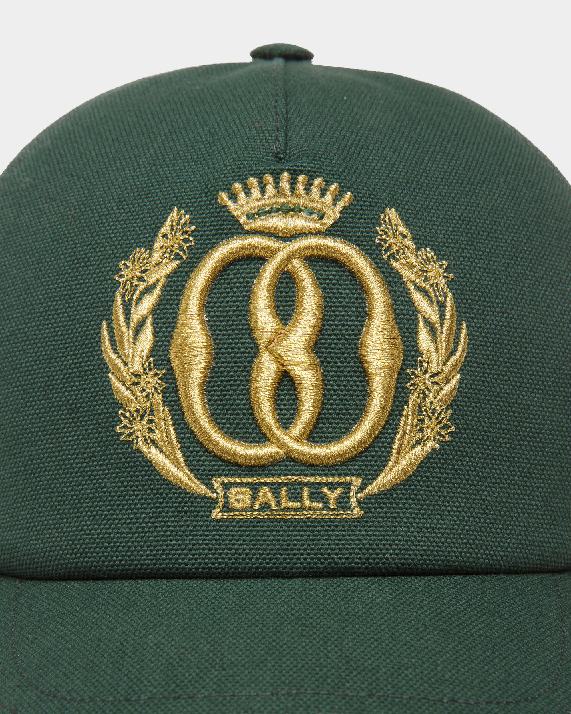 Emblem ベースボールキャップ グリーン コットン - 男性 - Bally - 03