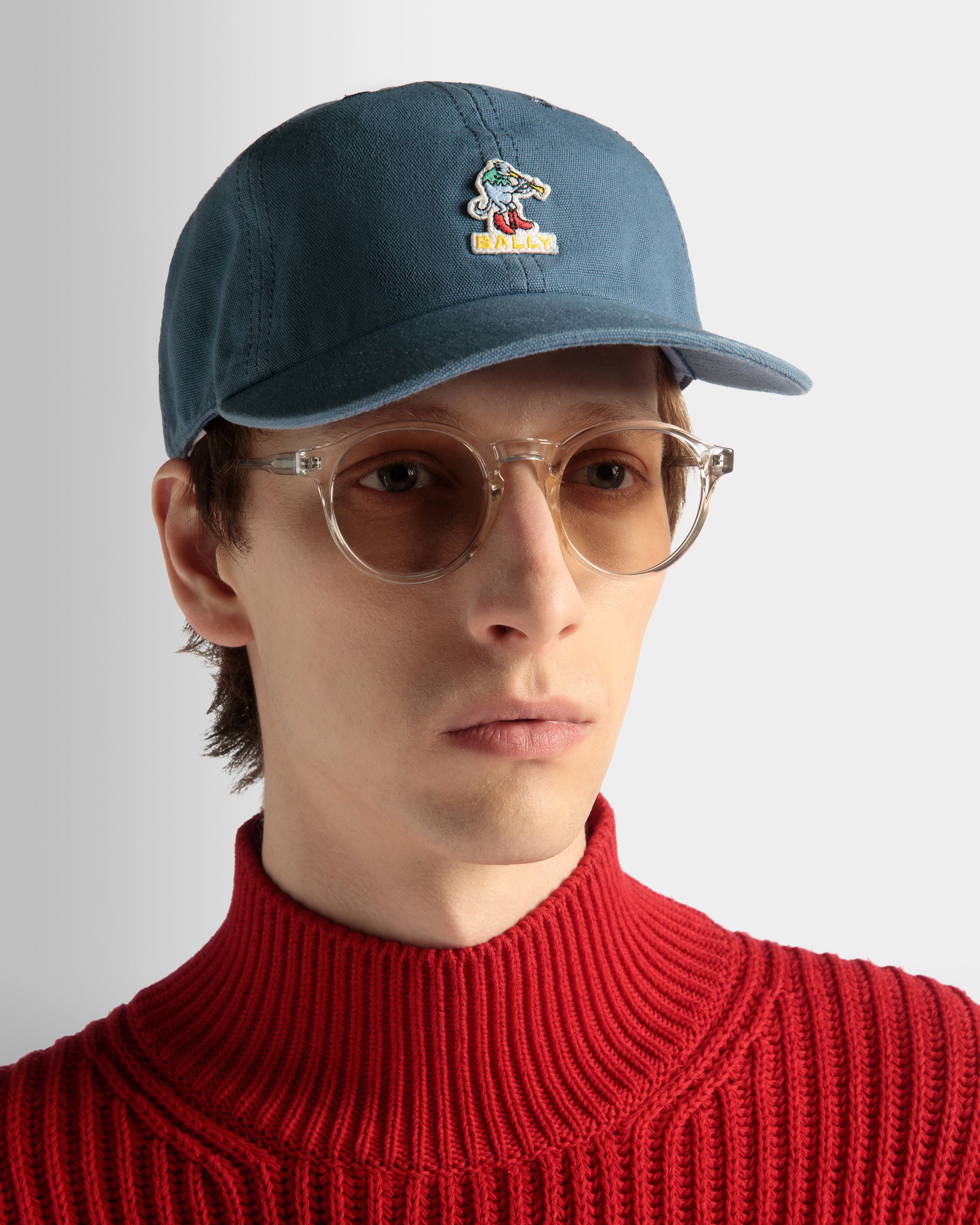ベースボールキャップ Light Blue コットン - 男性 - Bally - 02