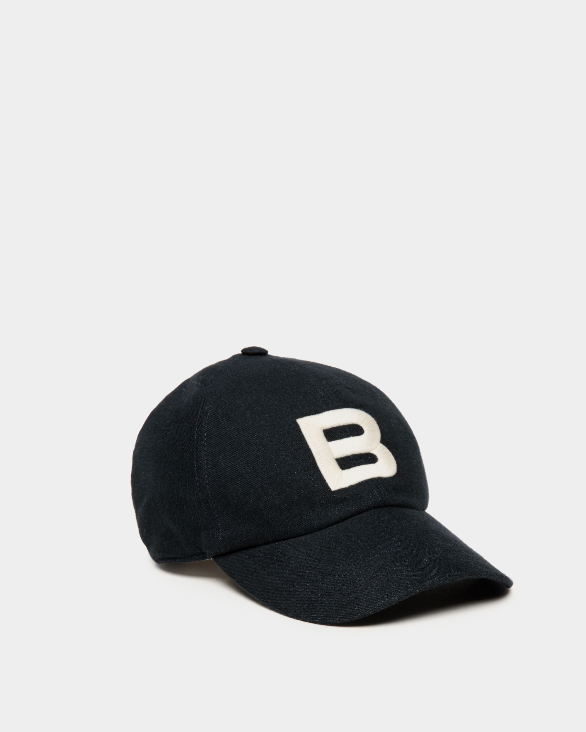 ベースボールキャップ ロゴ Navy Blue コットン - 男性 - Bally - 01