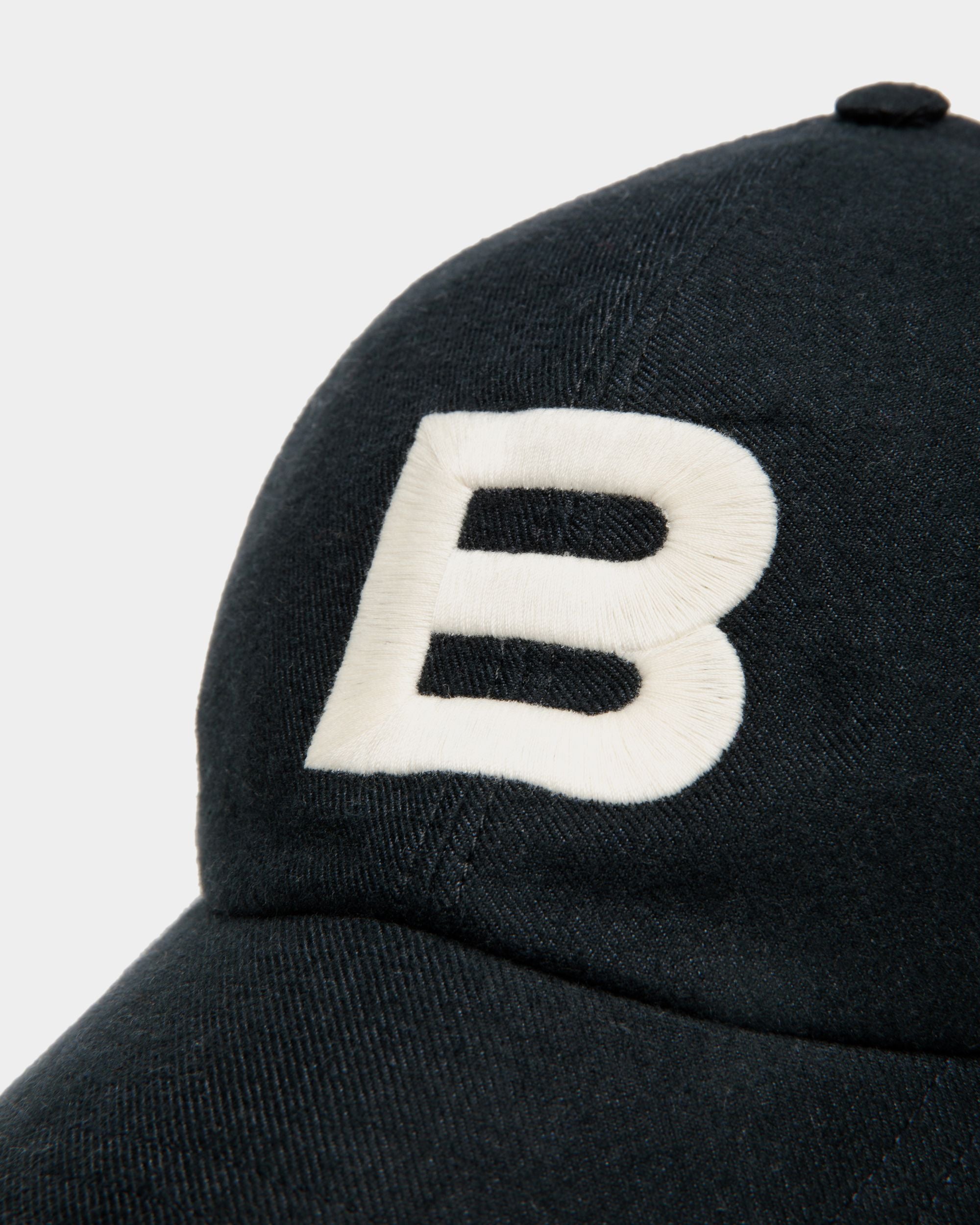 ベースボールキャップ ロゴ Navy Blue コットン - 男性 - Bally - 03