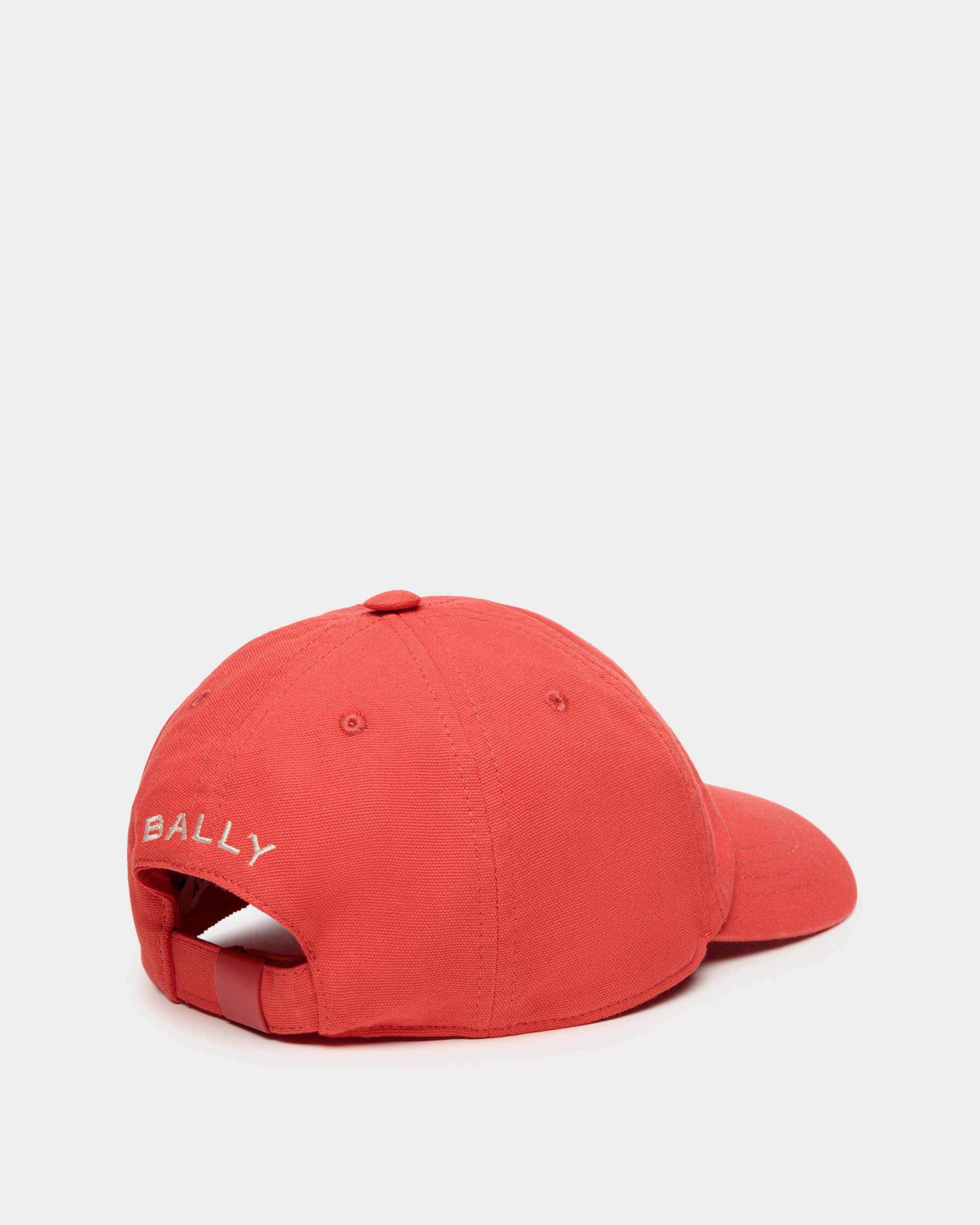 ベースボールキャップ Ballyクレストロゴ Candy Red コットン - 男性 - Bally - 02
