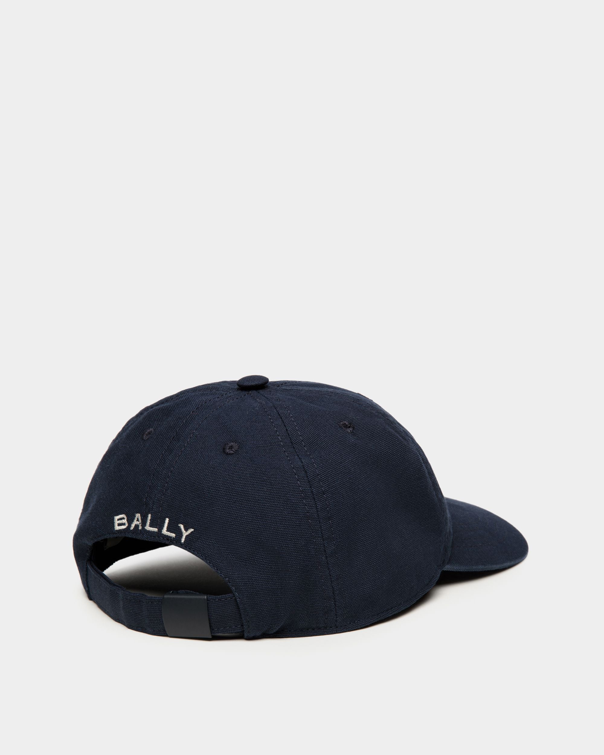 ベースボールキャップ Ballyクレストロゴ Navy Blue コットン - 男性 - Bally - 02