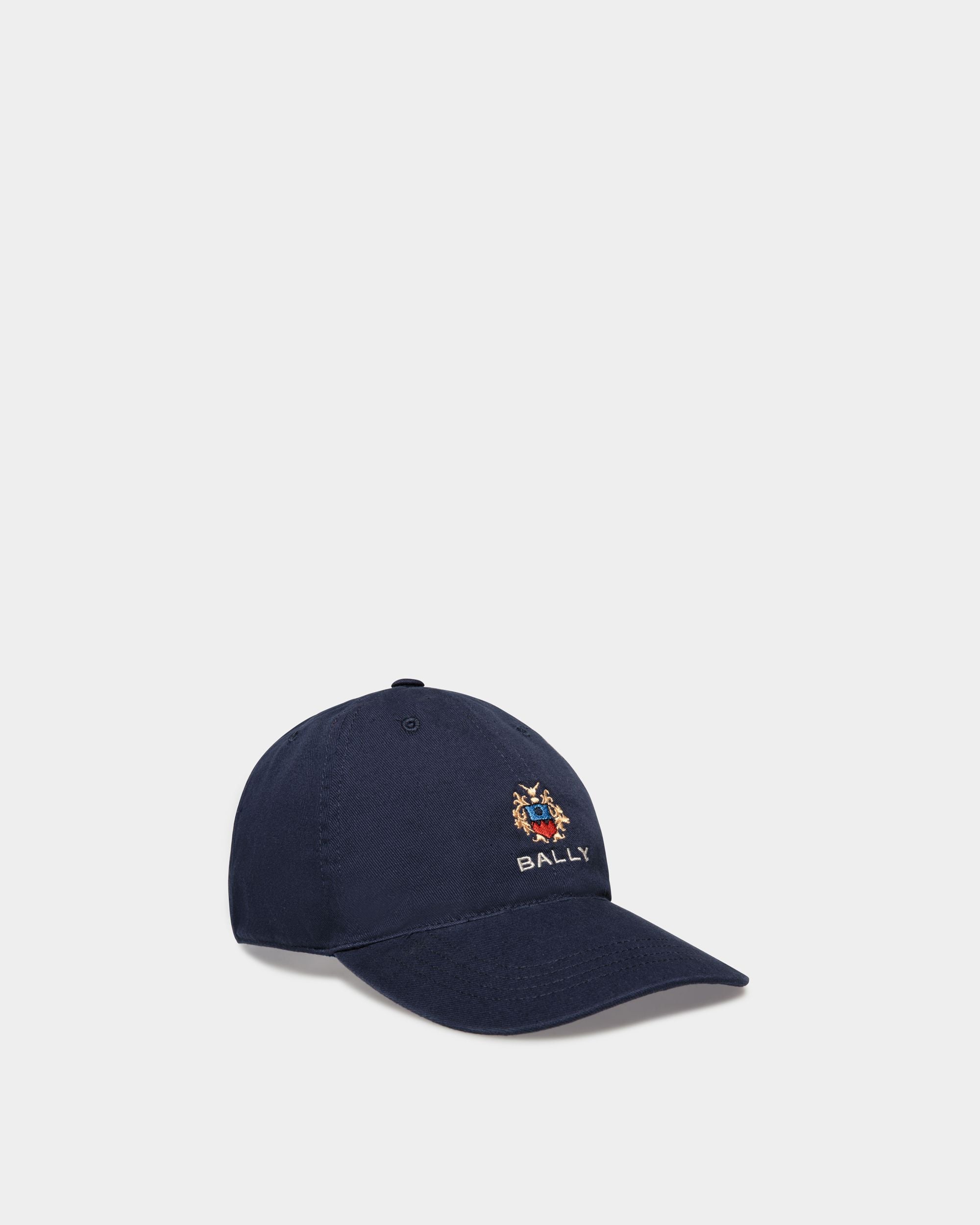 ベースボールキャップ Navy Blue コットン - 男性 - Bally - 01