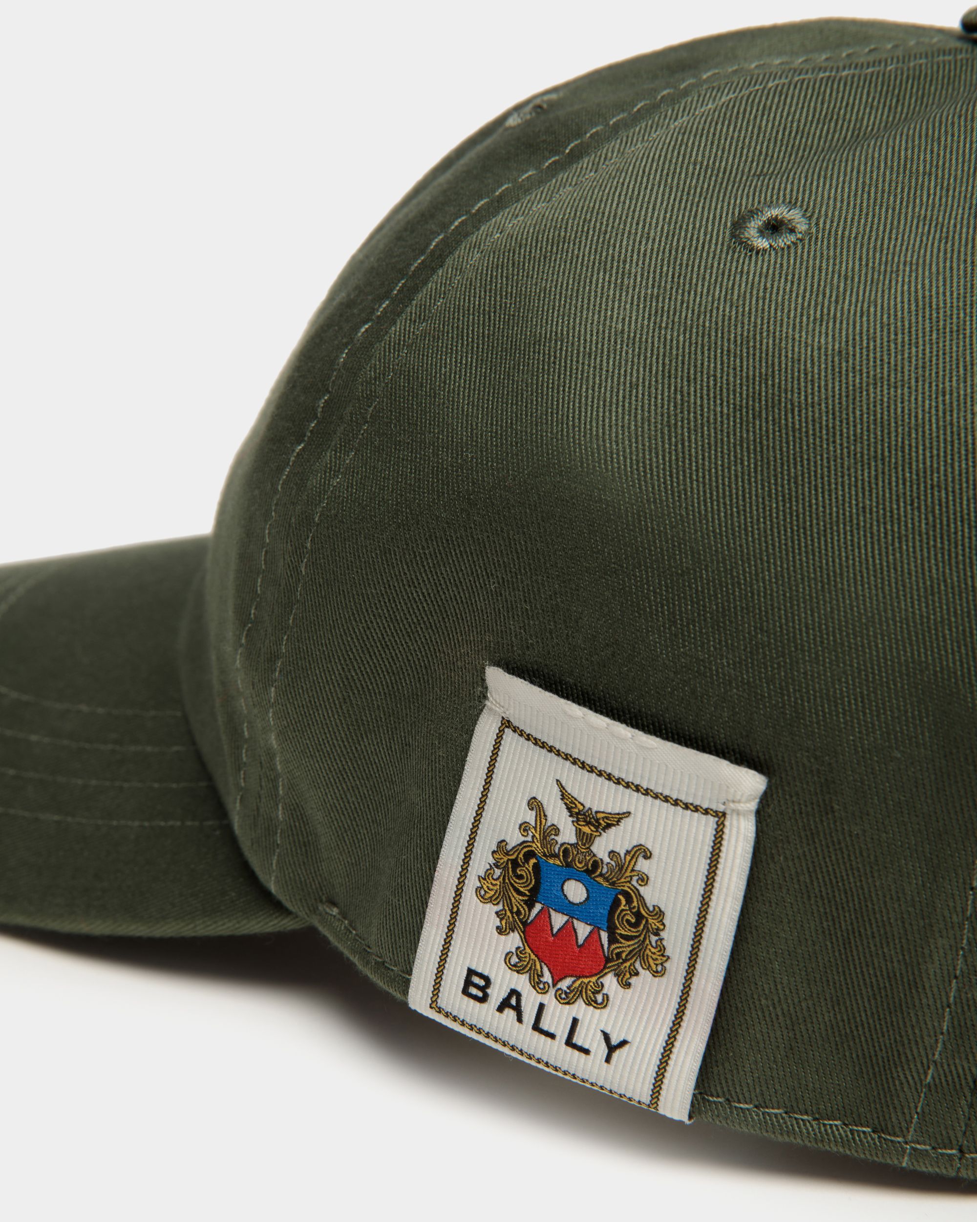 ベースボールキャップ Ballyクレストロゴ Military Green コットン - 男性 - Bally - 04