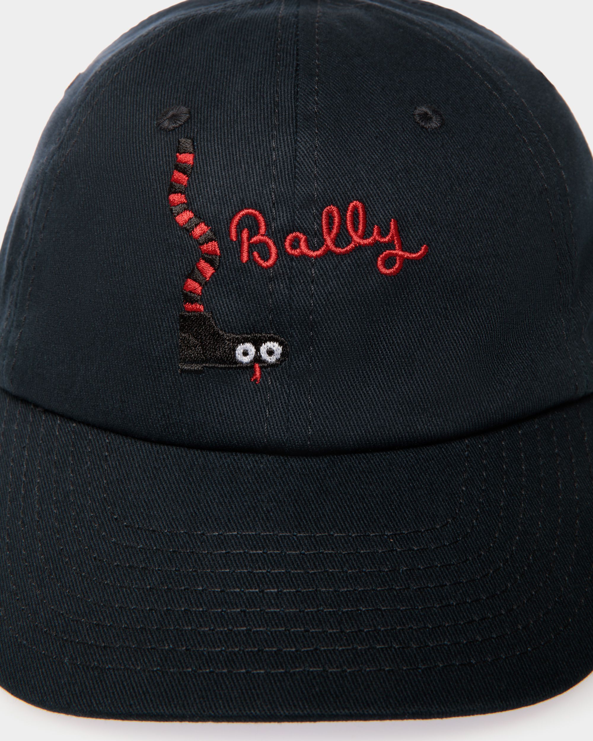 ベースボールキャップ ネイビーブルー コットン - 男性 - Bally - 04