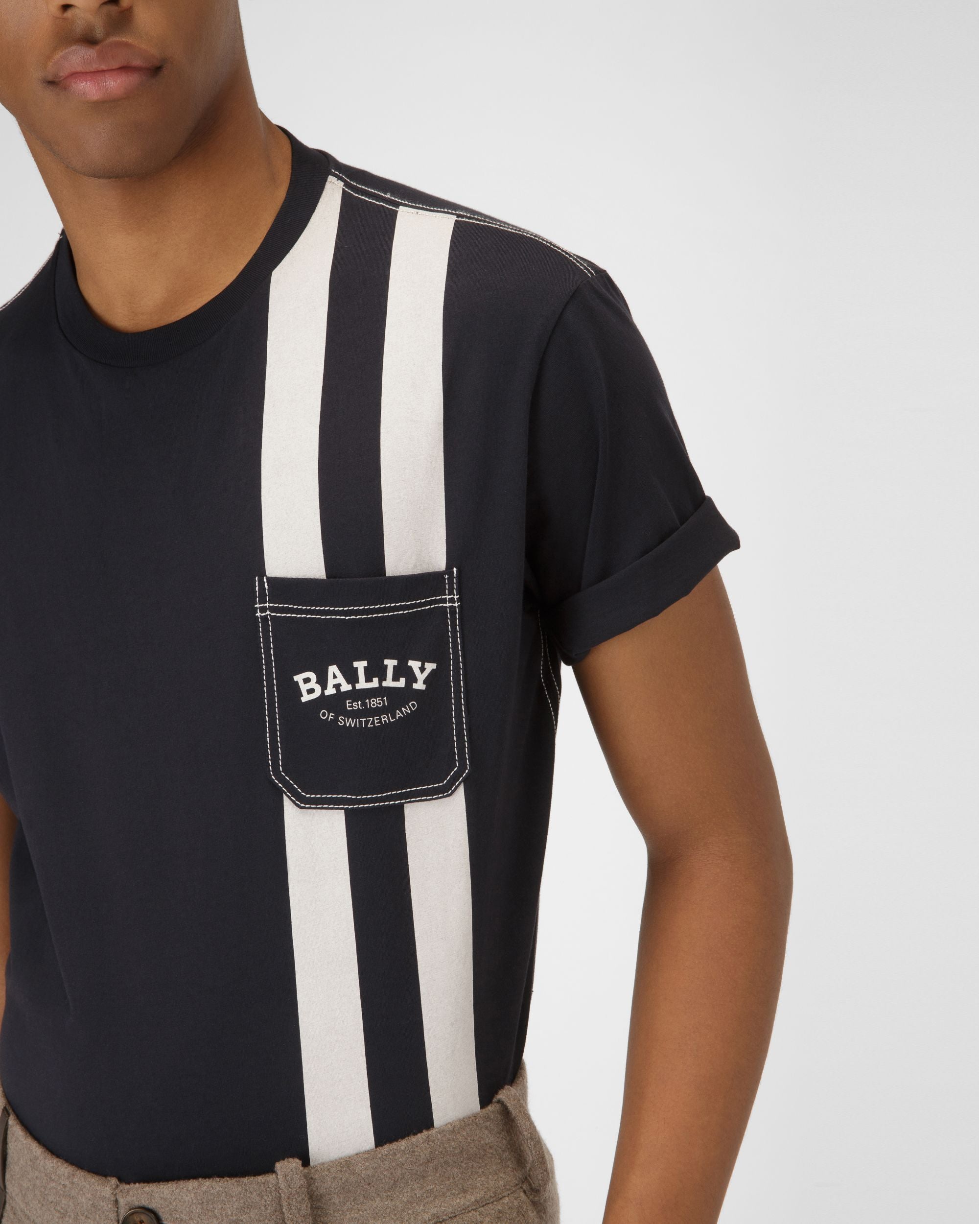 ブラック コットン トップス - 男性 - Bally - 02