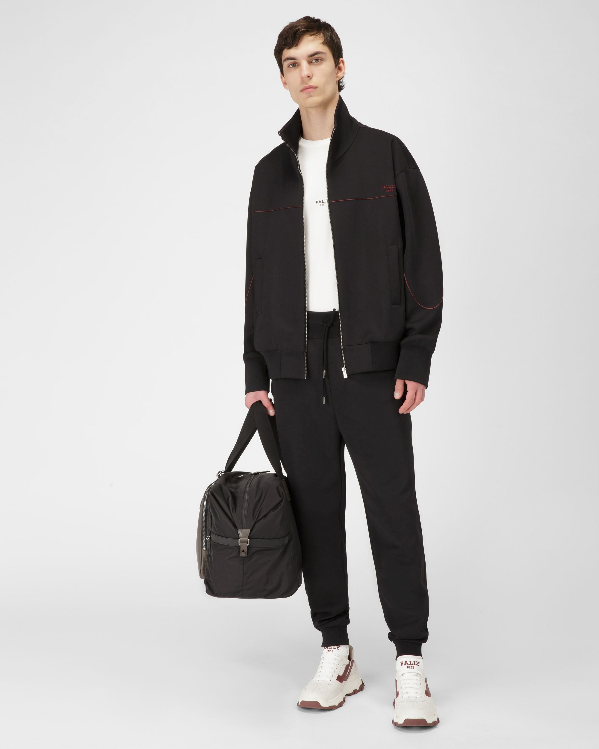ブラック ポリエステルミックス スウェットシャツ - 男性 - Bally - 04