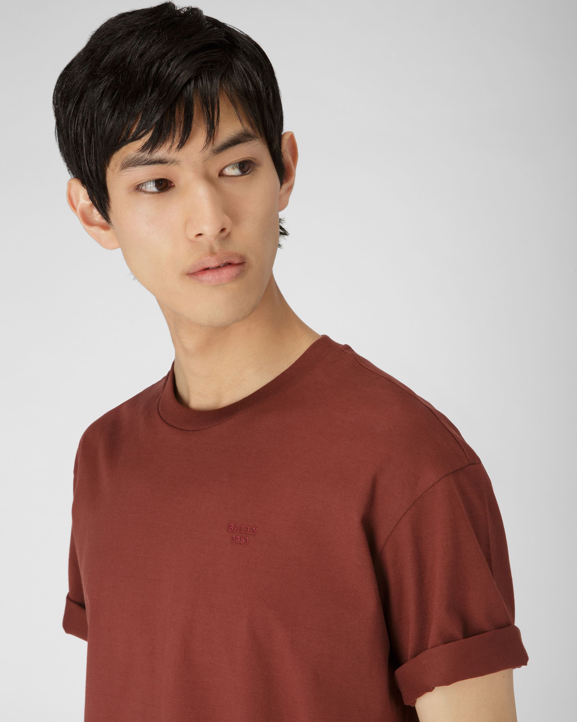 ヘリテージレッド オーガニックコットン Tシャツ - 男性 - Bally - 02