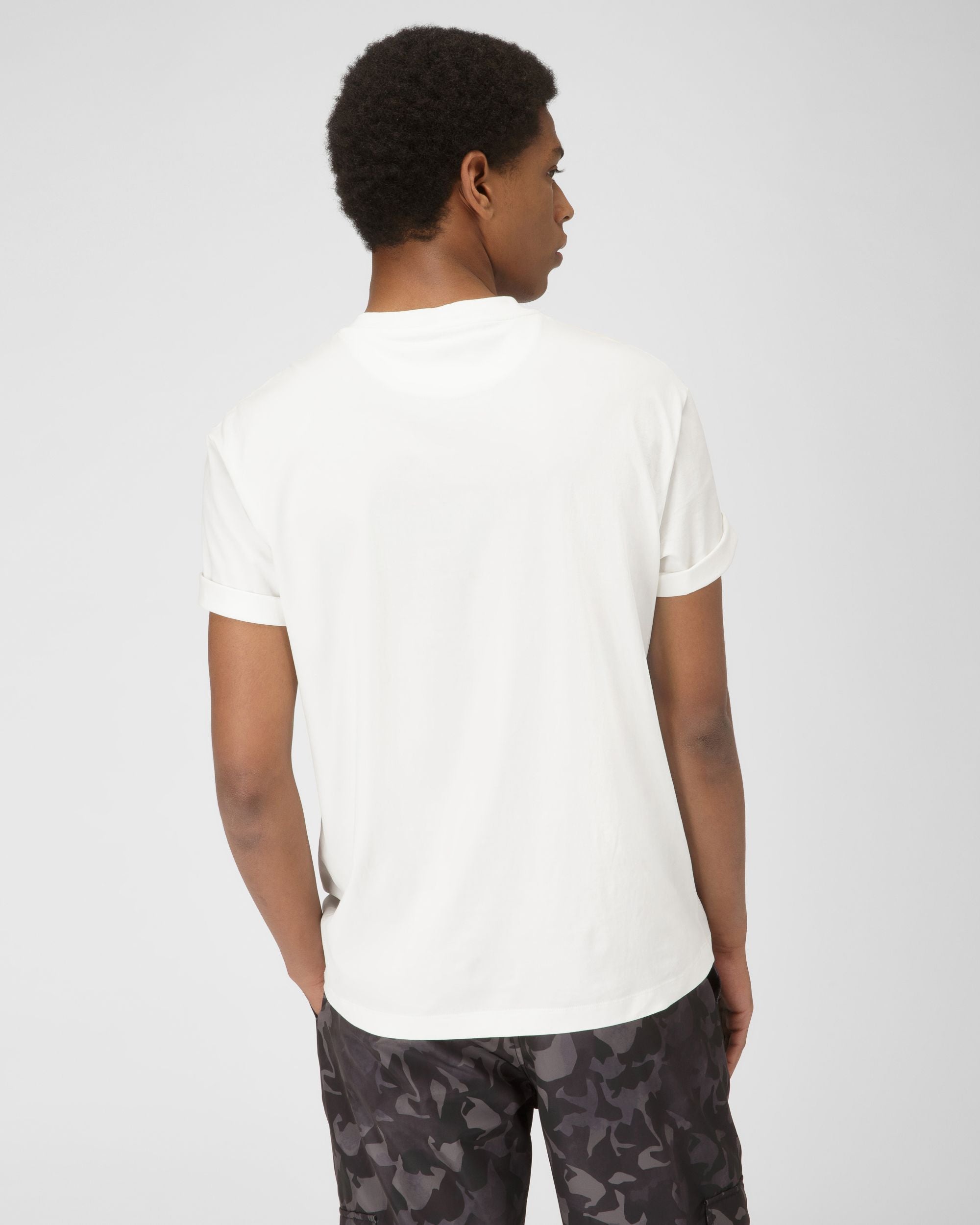 スモールロゴ Tシャツ ボーンホワイト オーガニックコットン Tシャツ - 男性 - Bally - 03