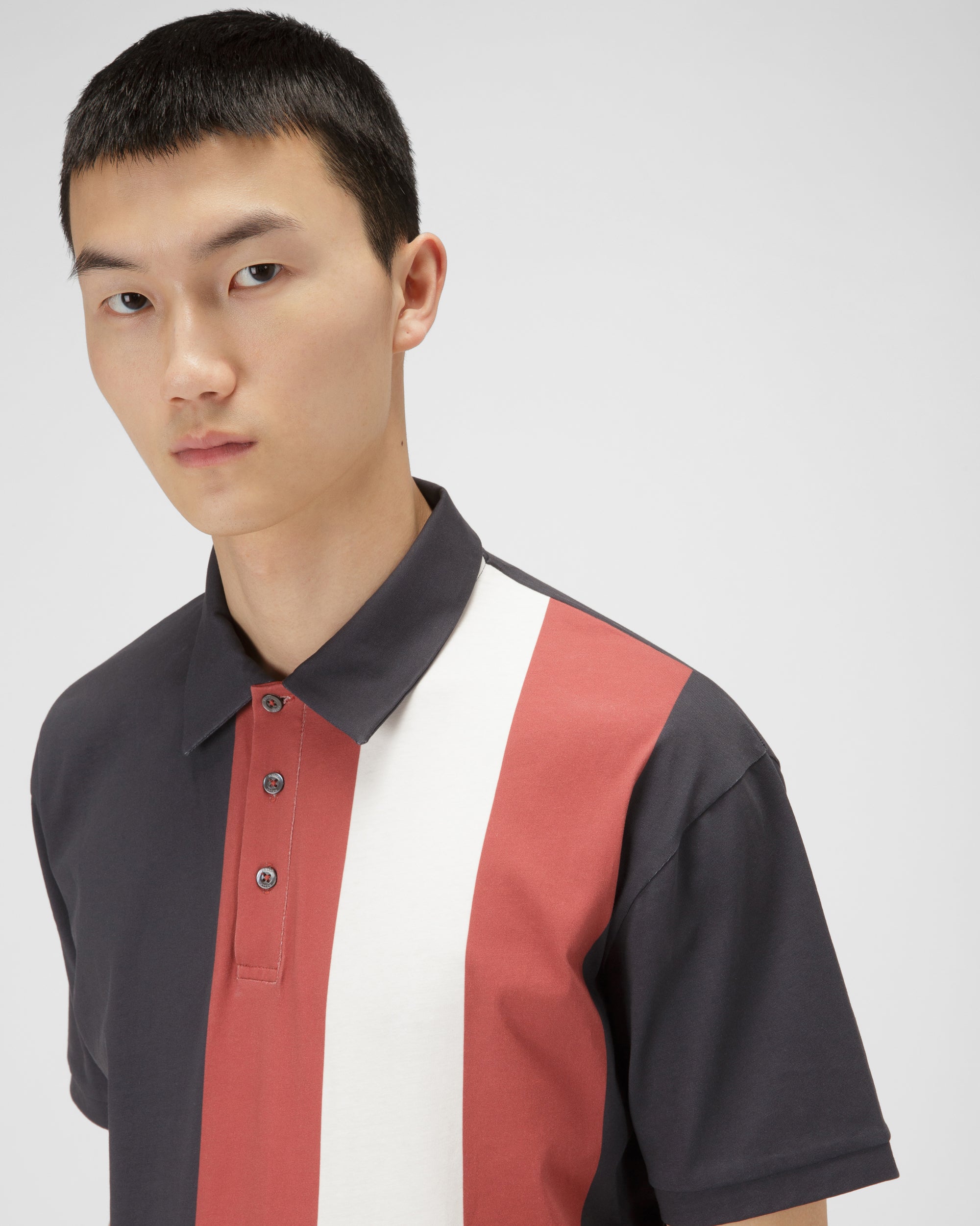 ネイビー コットン ポロシャツ - 男性 - Bally - 02
