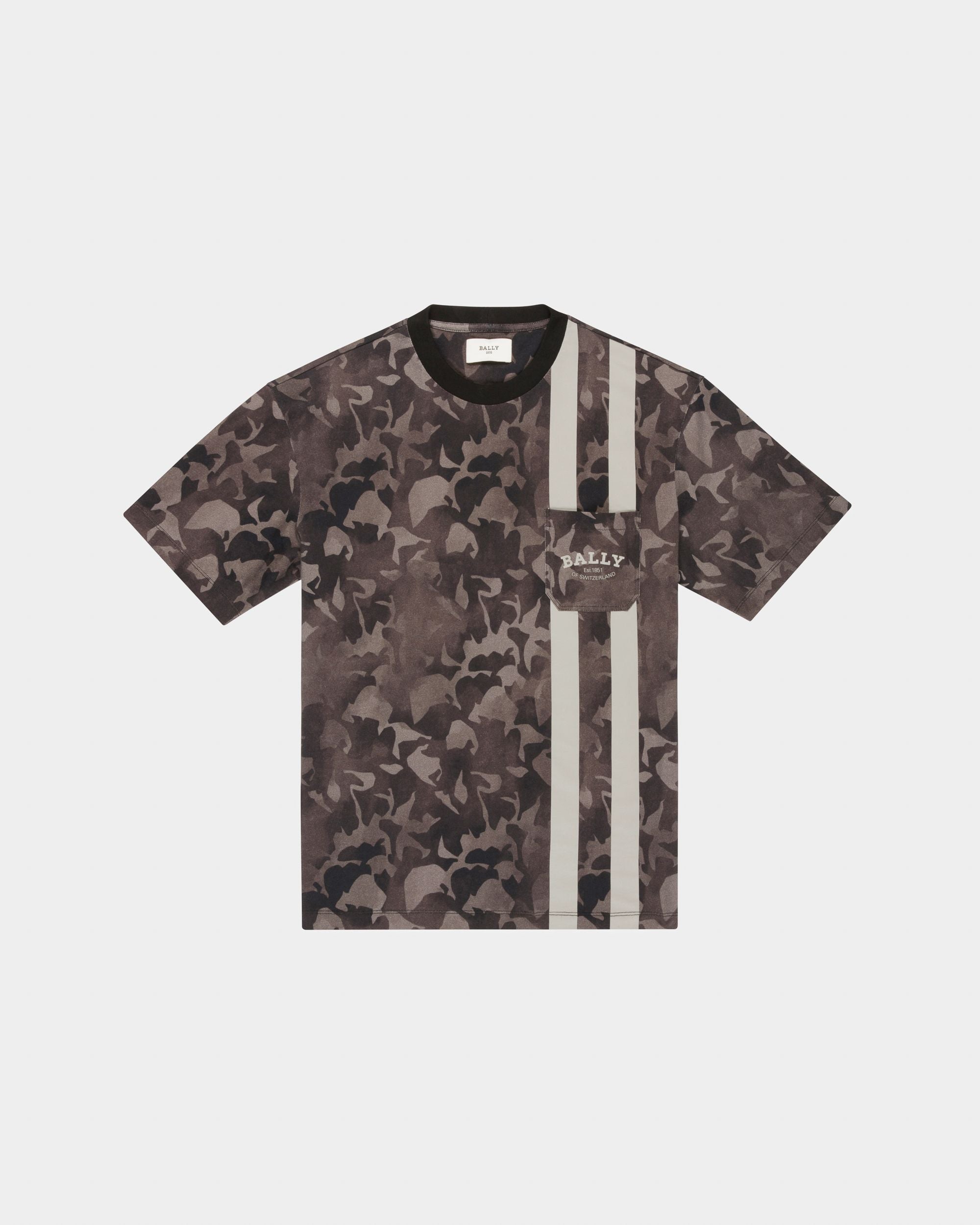 ブラック オーガニックコットン Tシャツ - 男性 - Bally - 04