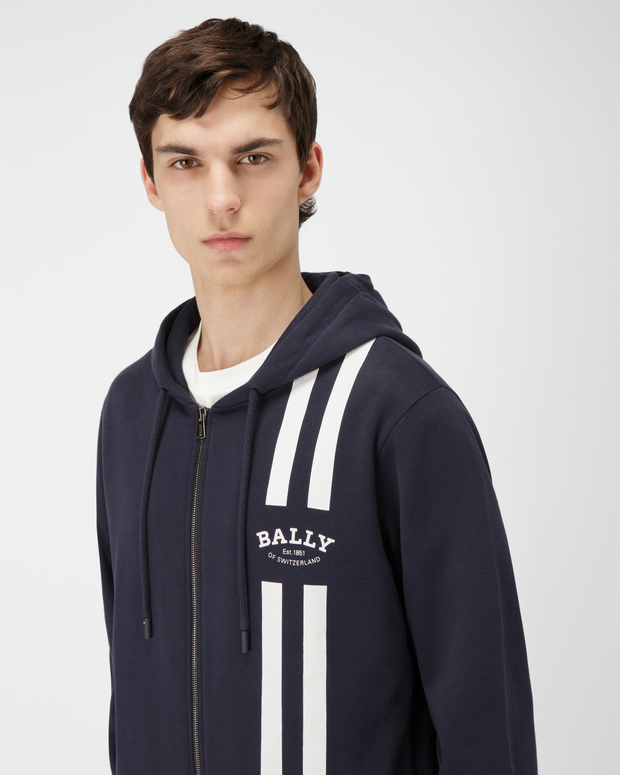 ブルーネイビー コットン スウェットシャツ - 男性 - Bally - 04