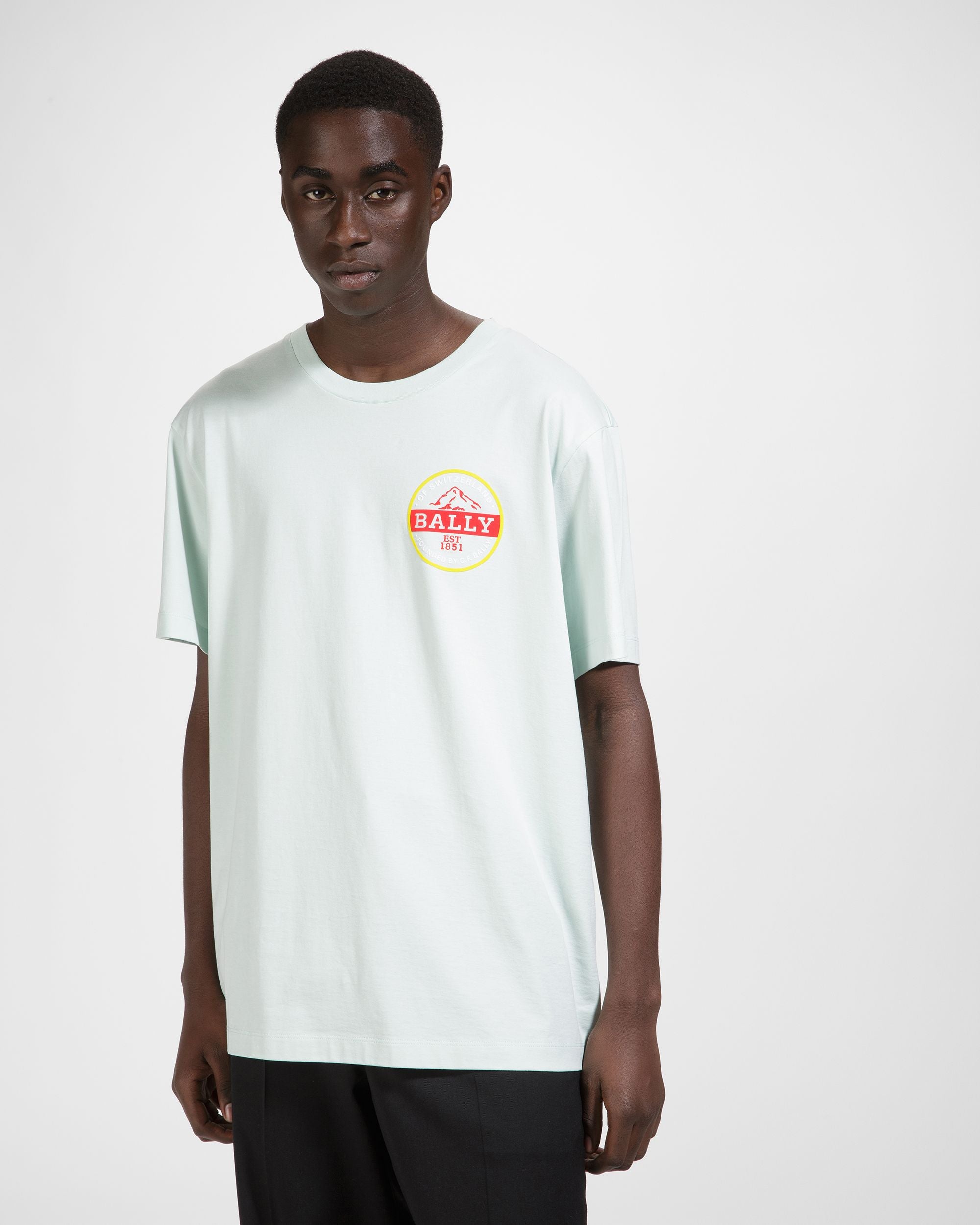 ヘリテージ ロゴ Tシャツ ホワイト コットン Tシャツ - 男性 - Bally - 02