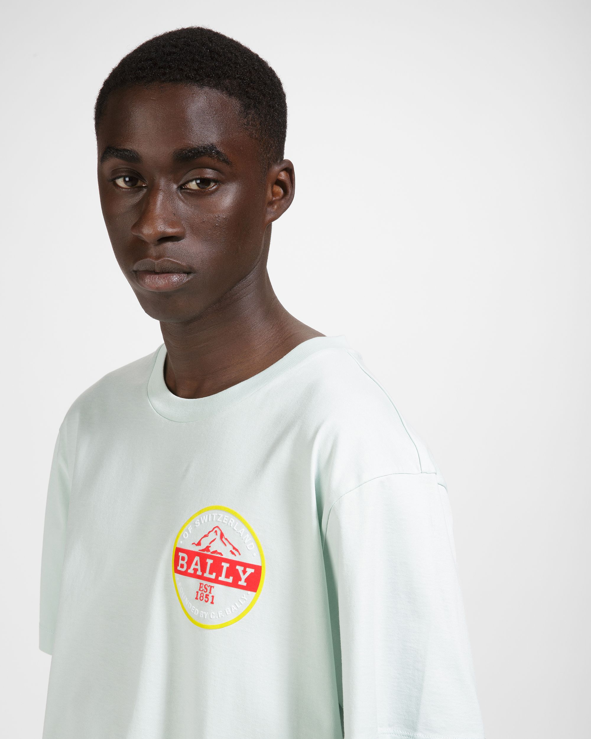 ヘリテージ ロゴ Tシャツ ホワイト コットン Tシャツ - 男性 - Bally - 03