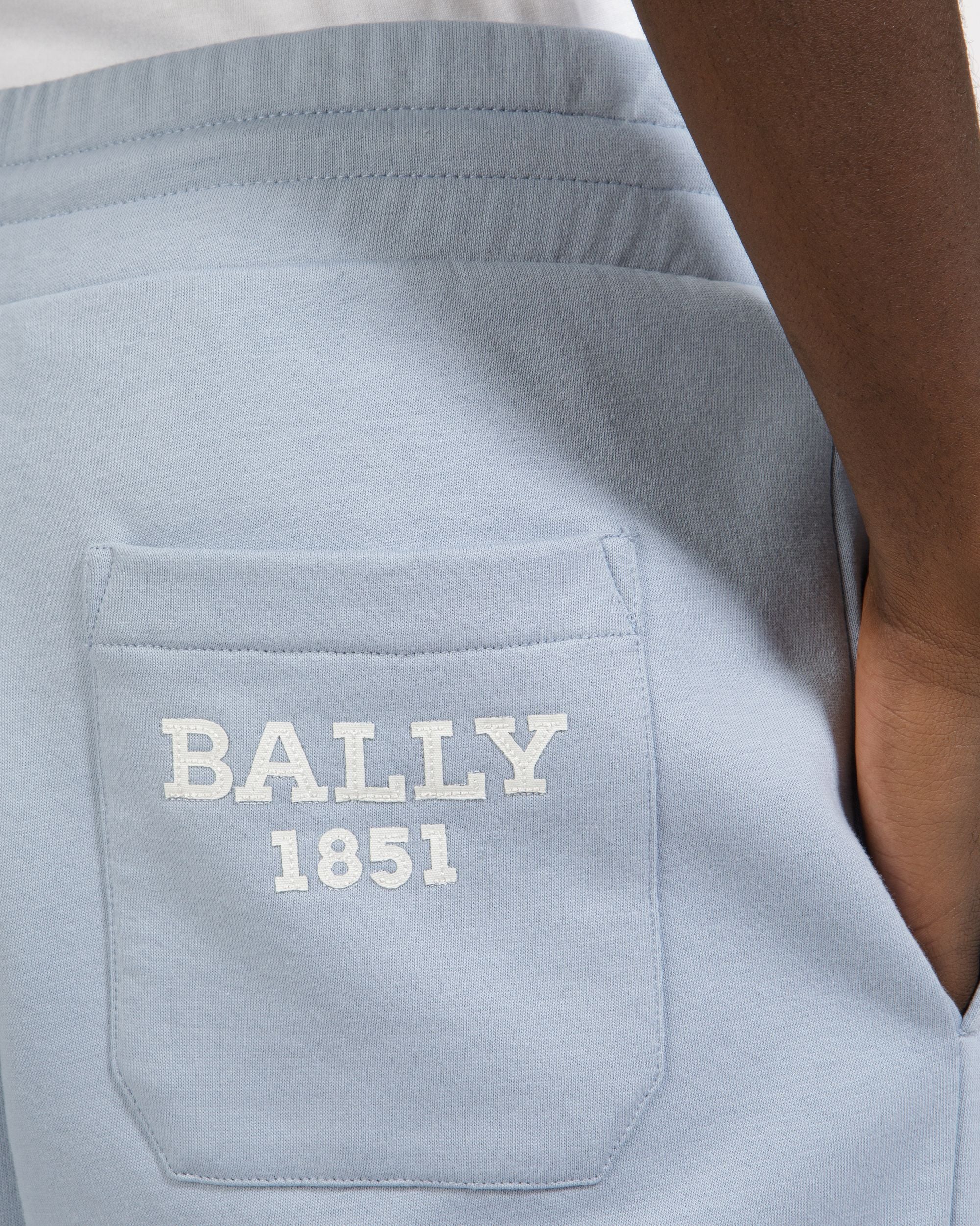 Bally 1851 スウェットパンツ ライトブルー オーガニックコットンミックス スウェットパンツ - 男性 - Bally - 04