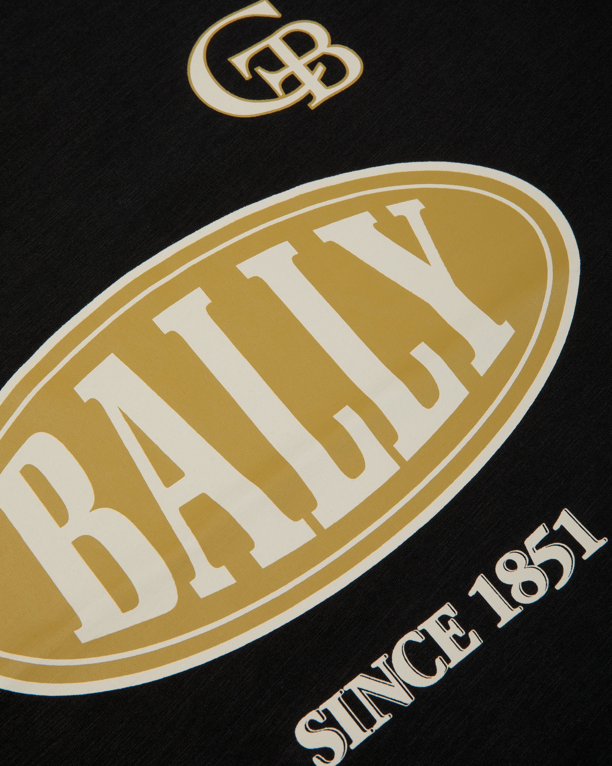 コットン プリント Tシャツ ブラック - 男性 - Bally - 02