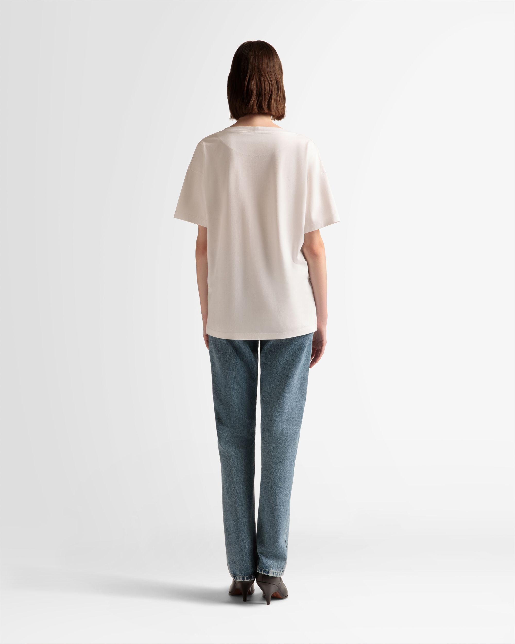 トレイン プリント Tシャツ ホワイト コットン - 男性 - Bally - 06