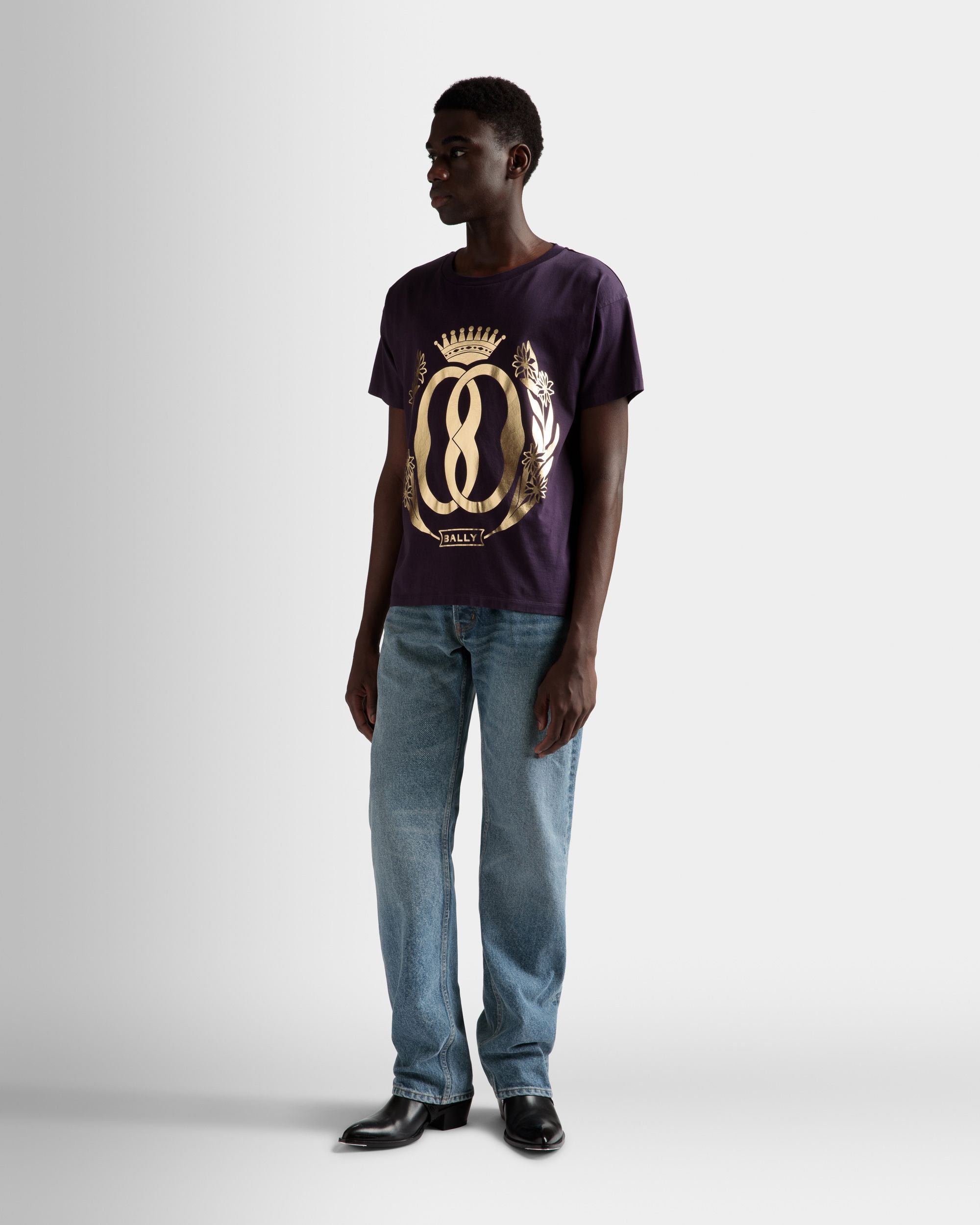 メタリック Tシャツ オーキッド コットン - 男性 - Bally - 02