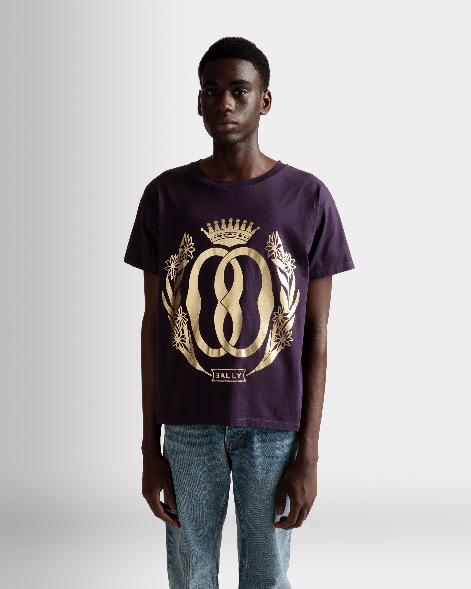 メタリック Tシャツ オーキッド コットン - 男性 - Bally - 03