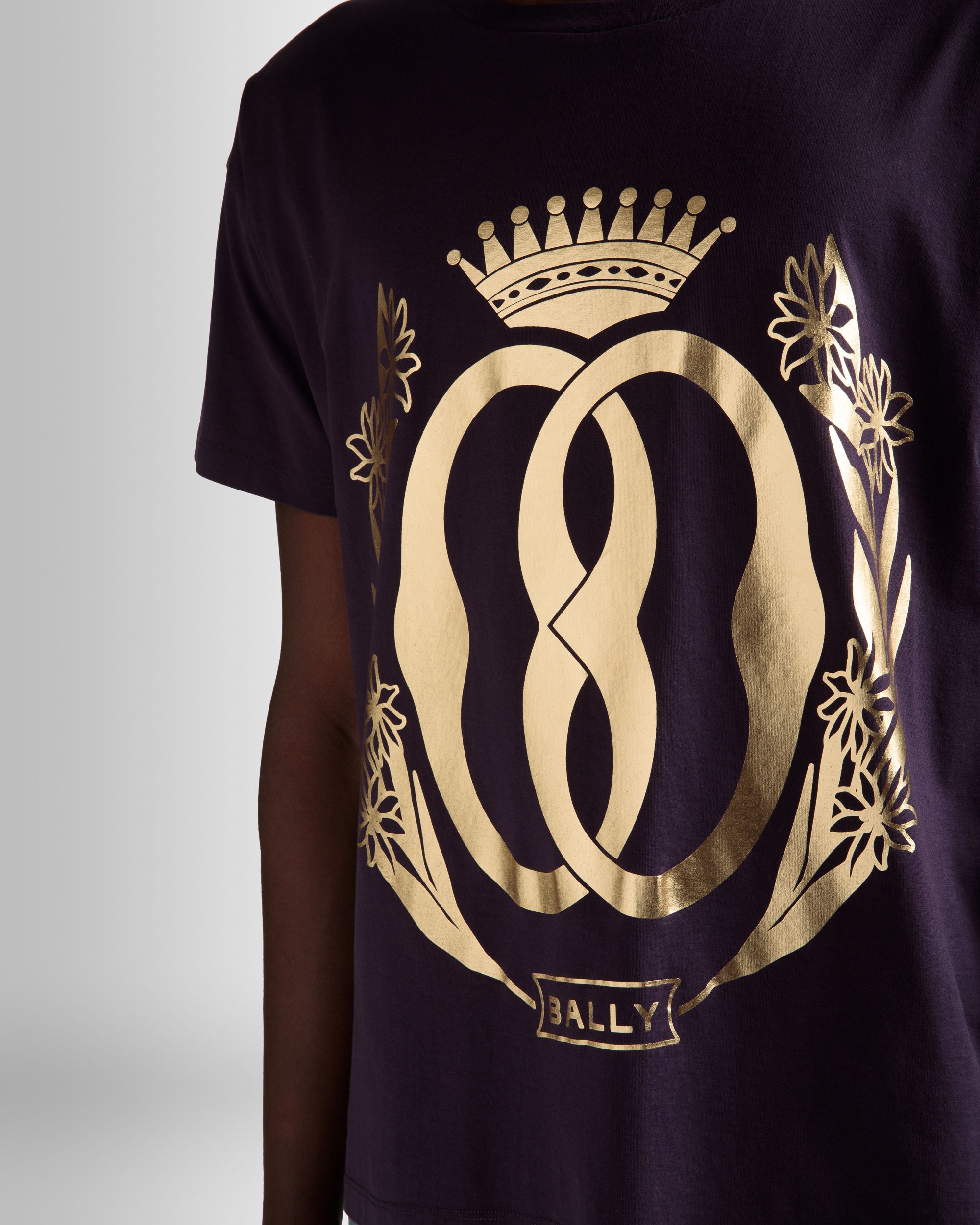 メタリック Tシャツ オーキッド コットン - 男性 - Bally - 04