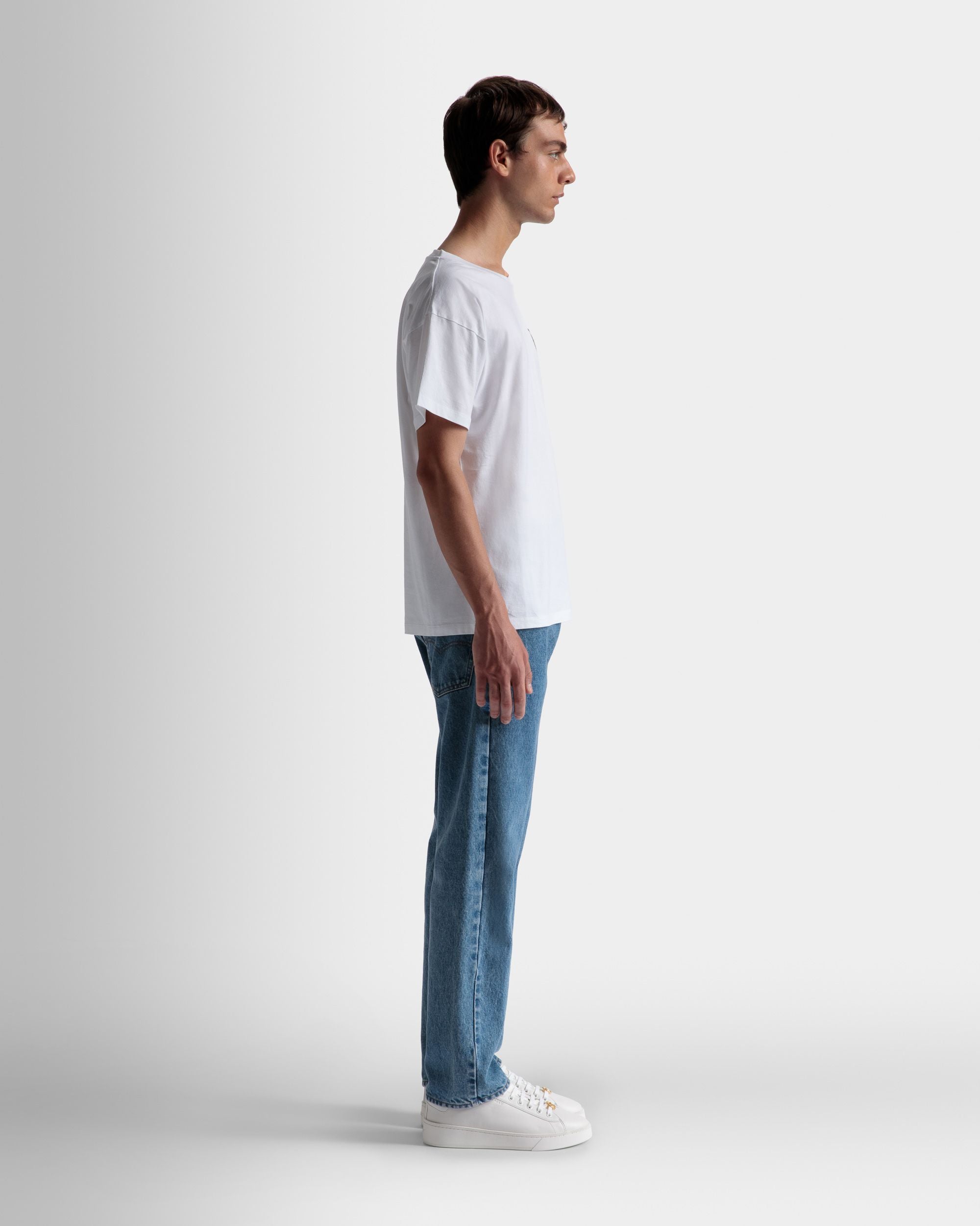 トレイン モチーフ Tシャツ ホワイト コットン - 男性 - Bally - 05