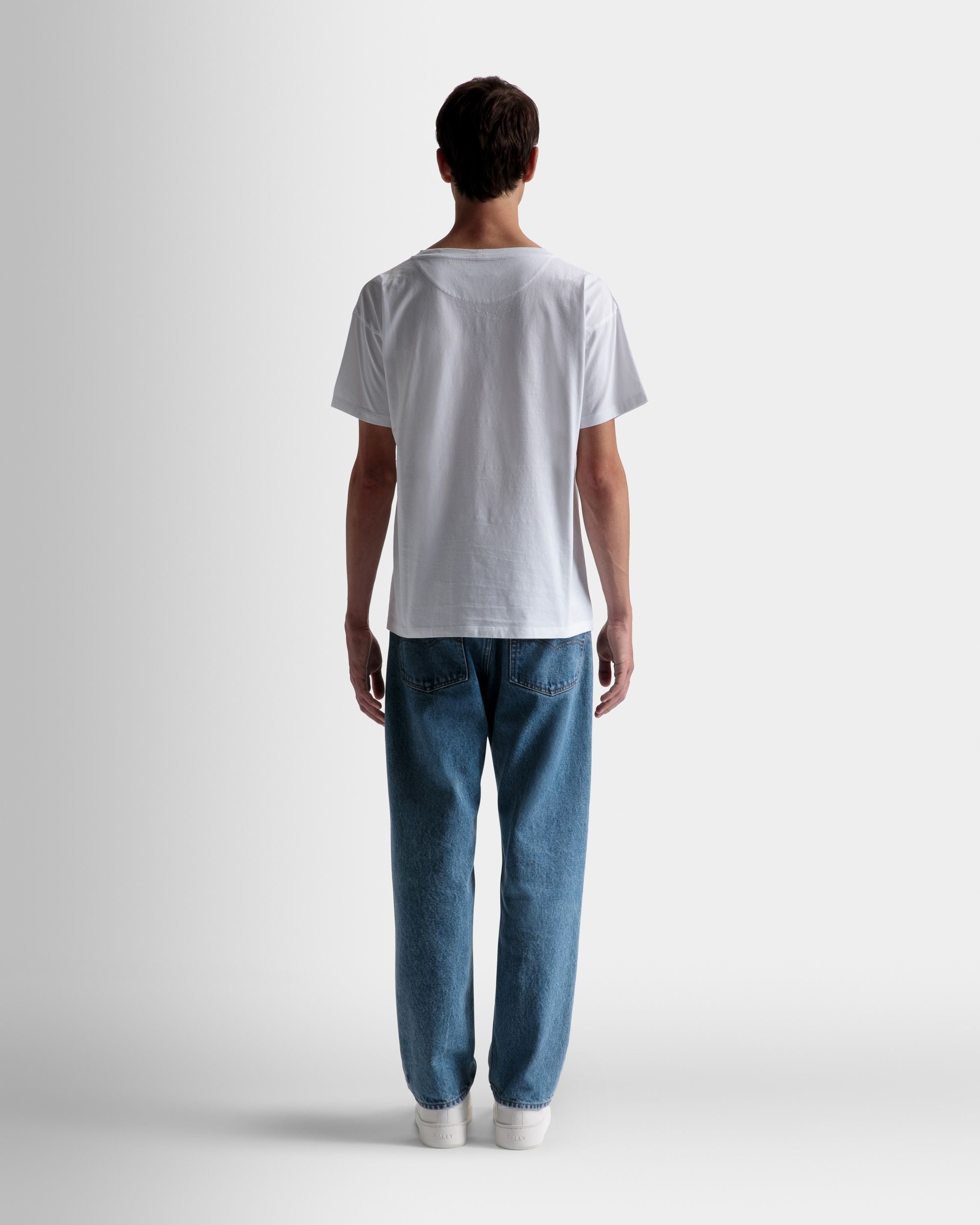 トレイン モチーフ Tシャツ ホワイト コットン - 男性 - Bally - 06