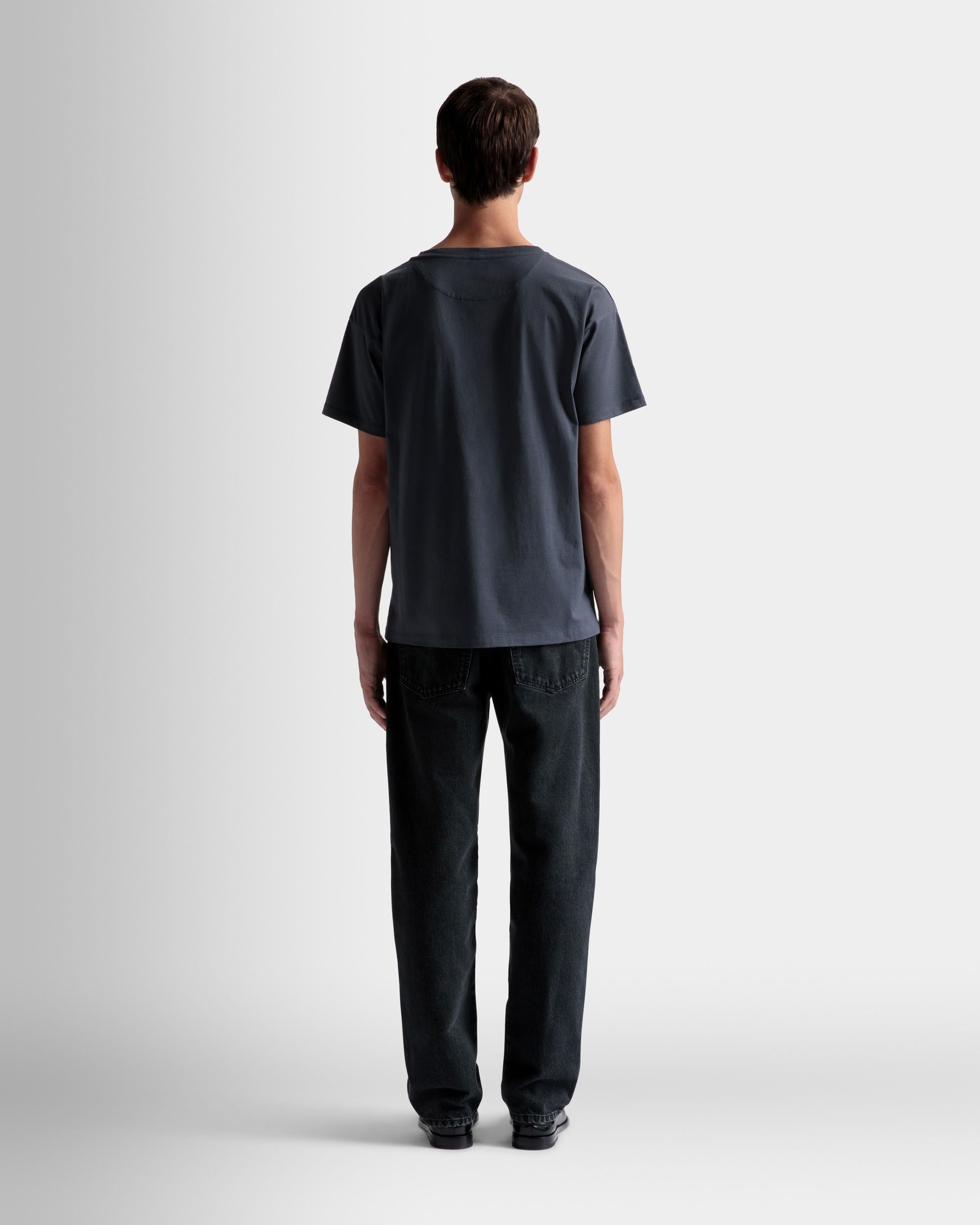 トレイン モチーフ Tシャツ ストーングレー コットン - 男性 - Bally - 06