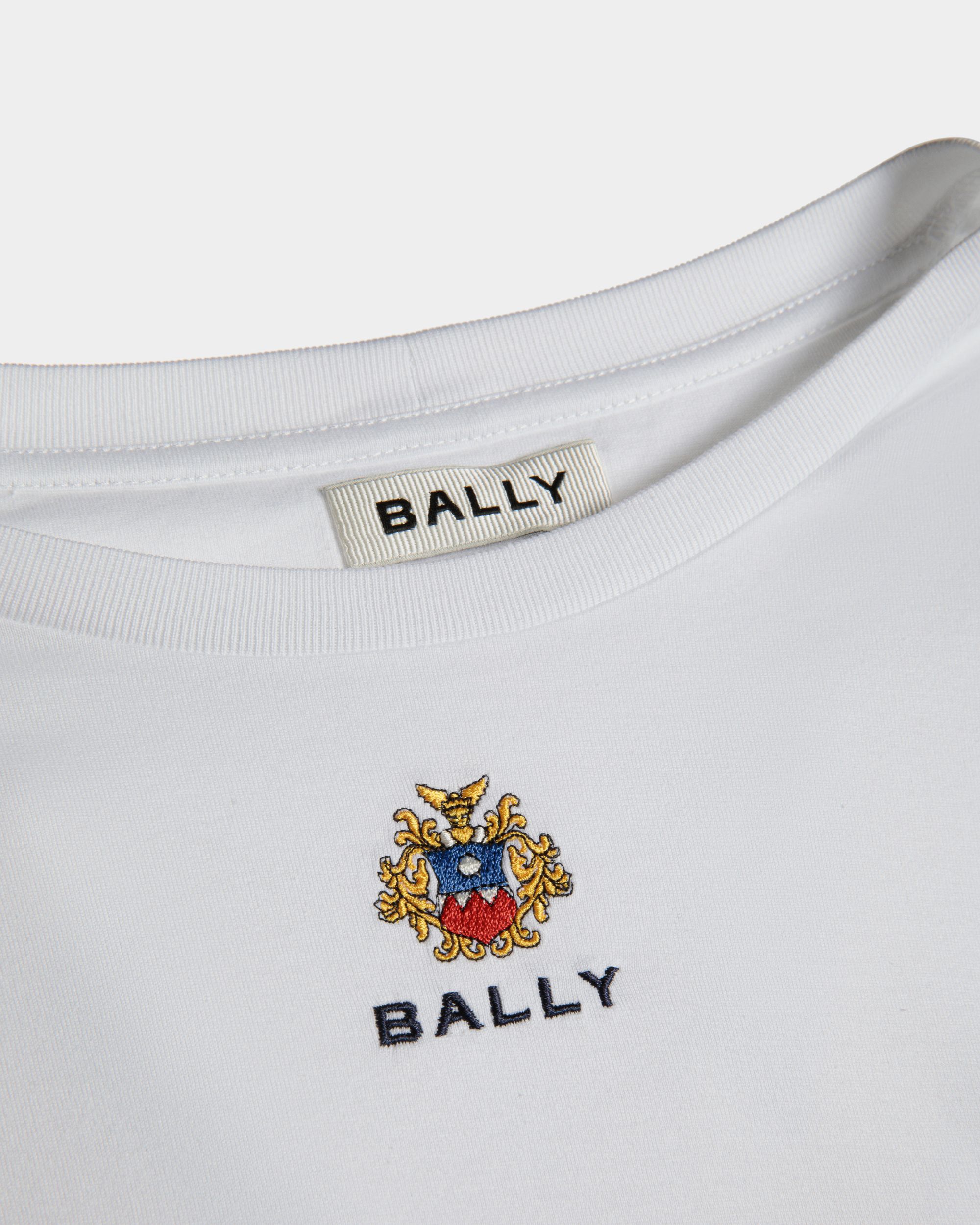 Tシャツ Ballyクレストロゴ ホワイト コットン - 男性 - Bally - 04