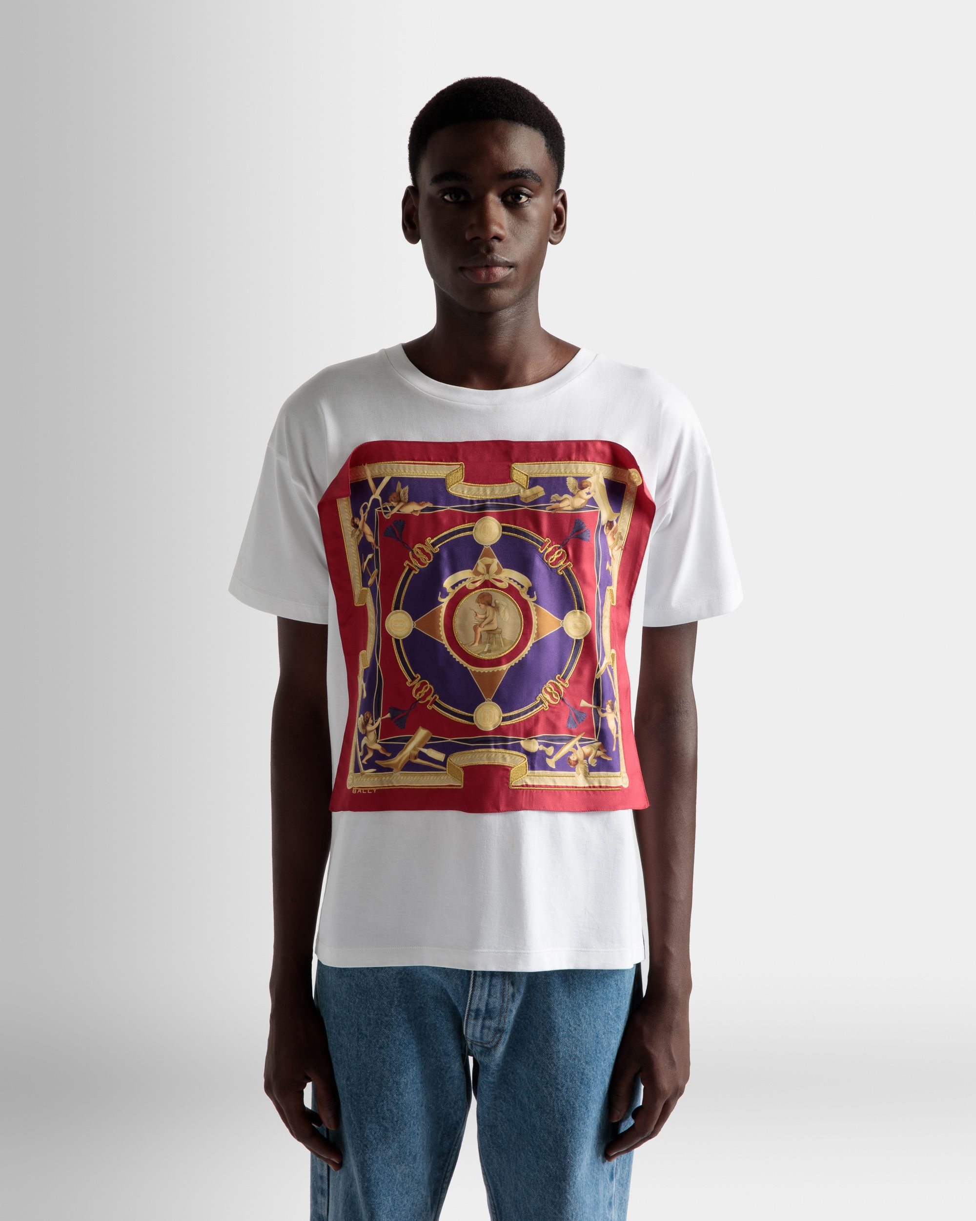 プリント Tシャツ ホワイト コットン - 男性 - Bally - 03