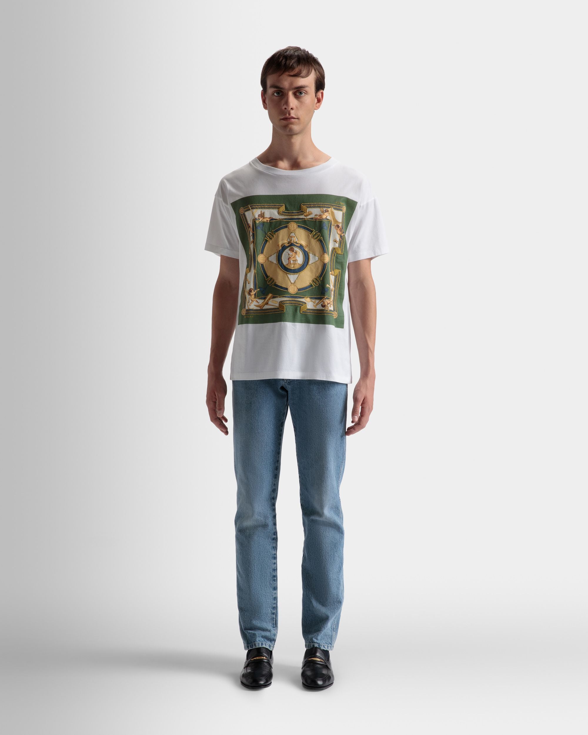 プリント Tシャツ ホワイト コットン - 男性 - Bally - 02