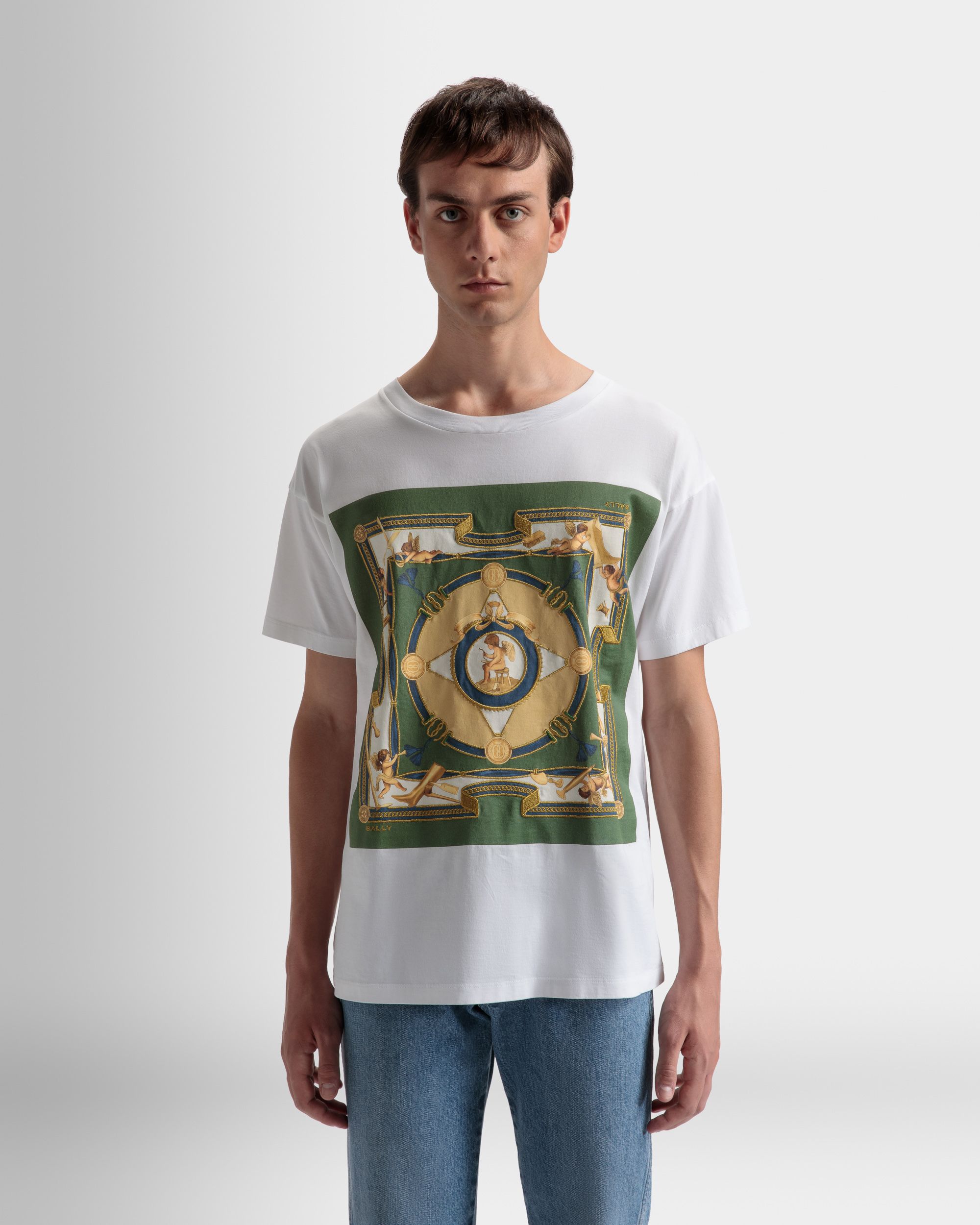 プリント Tシャツ ホワイト コットン - 男性 - Bally - 03