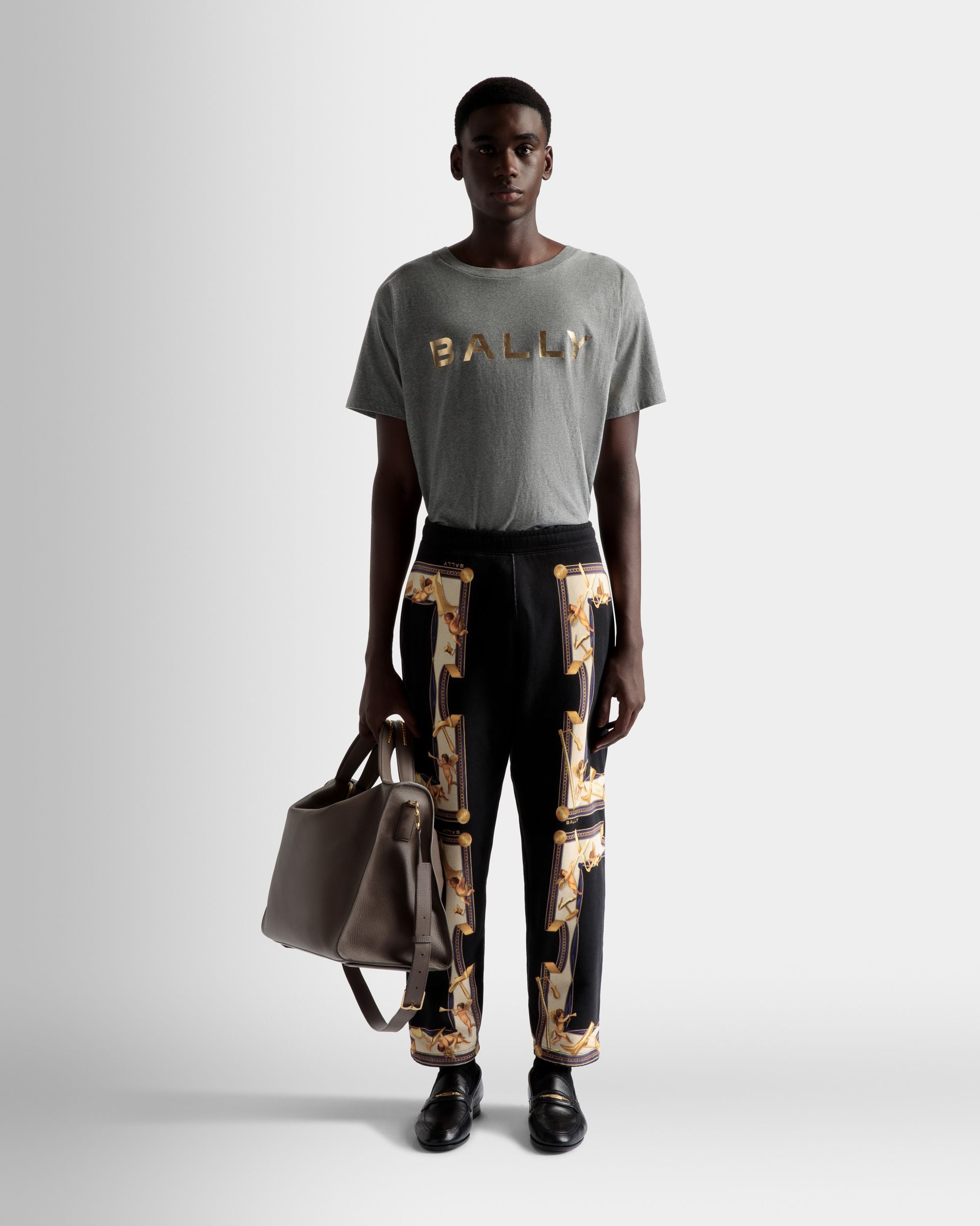 ロゴ Tシャツ グレーメランジ コットン - 男性 - Bally - 02