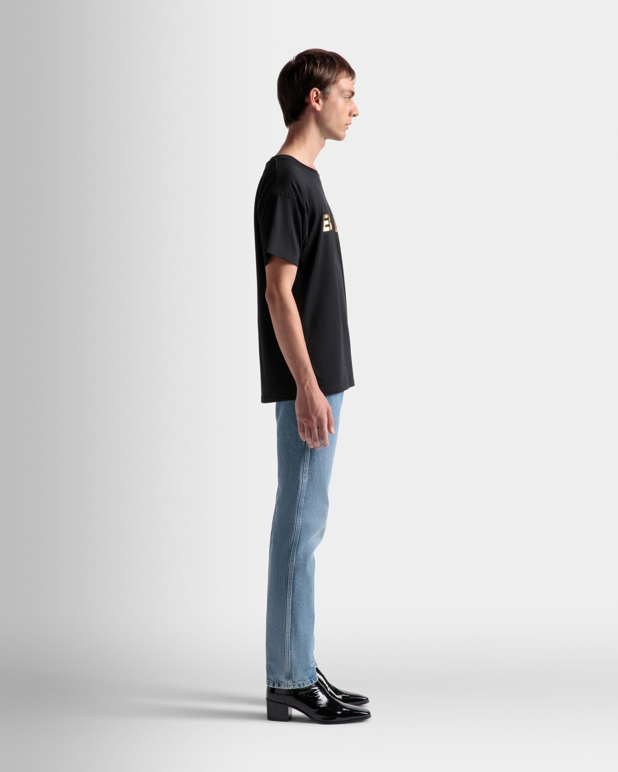 ロゴ Tシャツ ブラック コットン - 男性 - Bally - 05