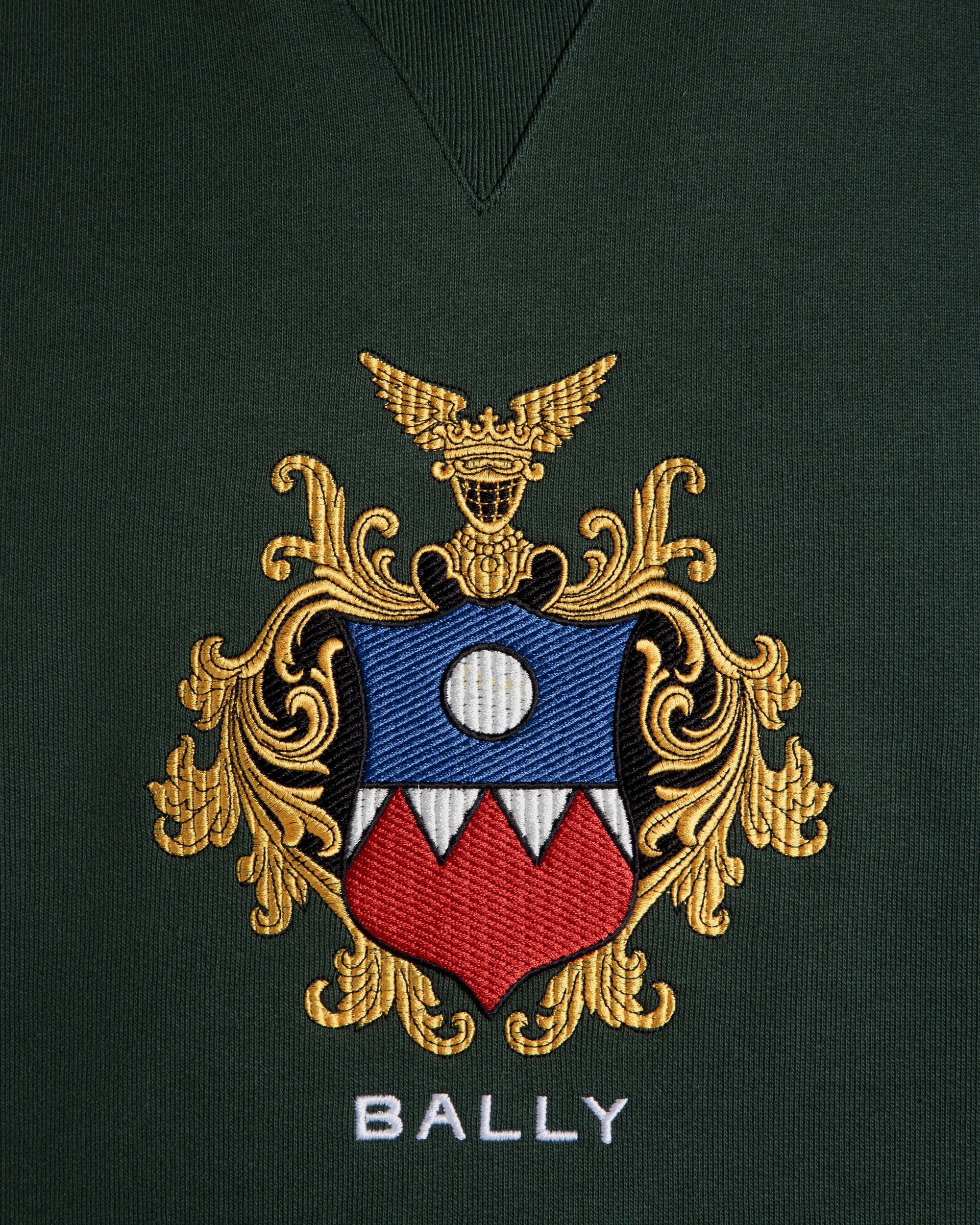 フーディー Bally クレスト ロゴ Bottle Green コットン - 男性 - Bally - 05