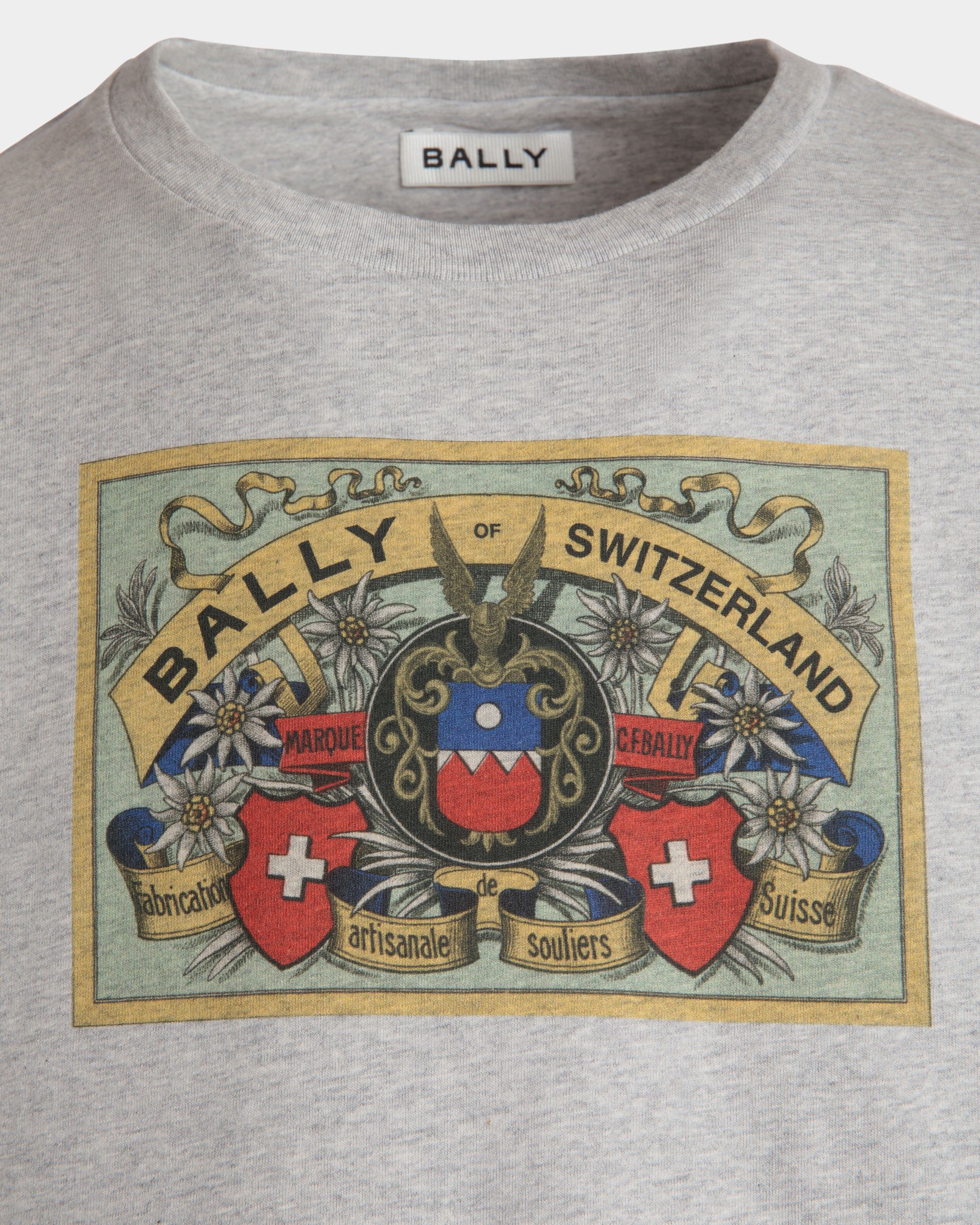 Tシャツ Ballyクレストラベル グレーメランジ コットン - 男性 - Bally - 02