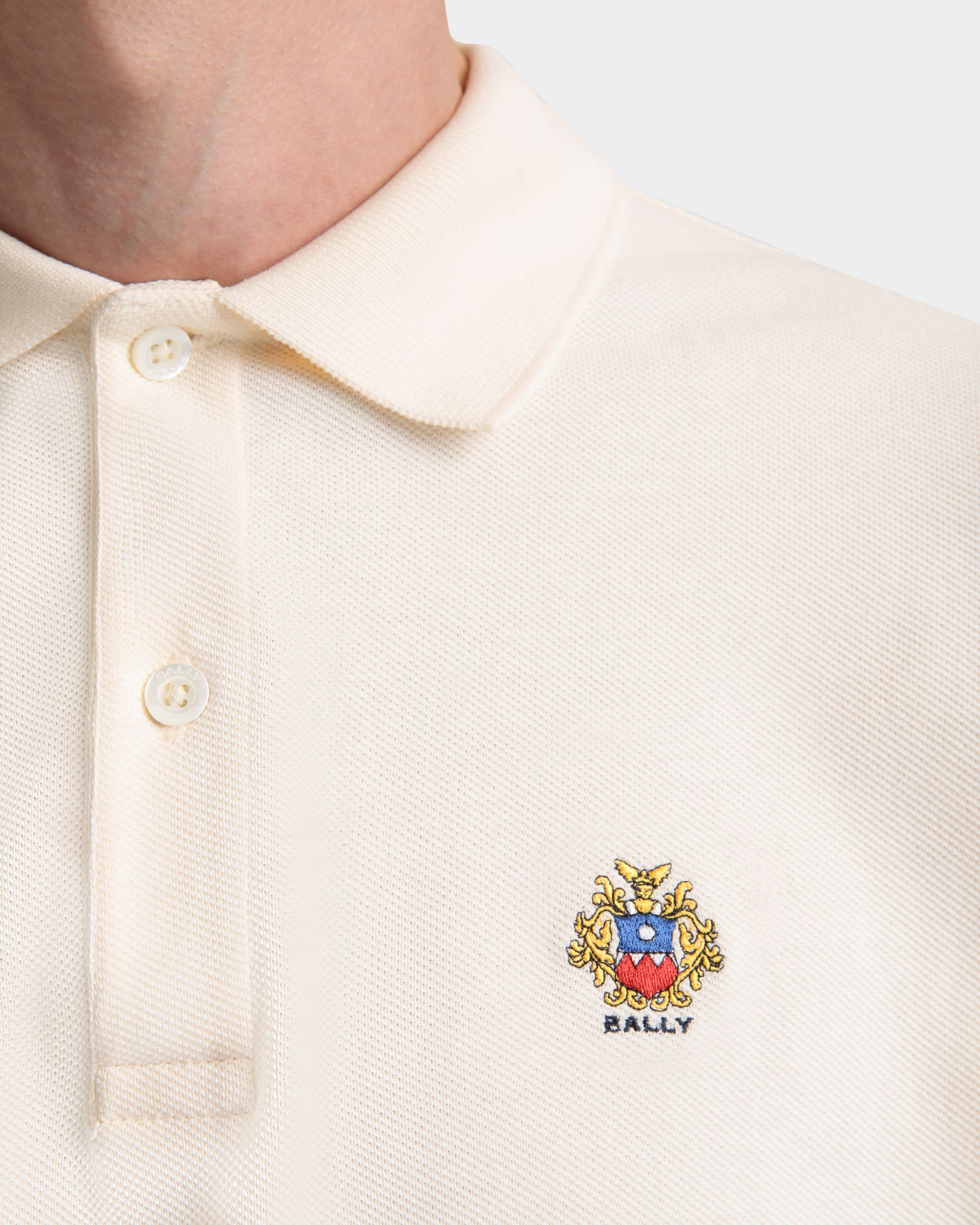 ポロシャツ Ballyクレストロゴ ホワイト コットン - 男性 - Bally - 03