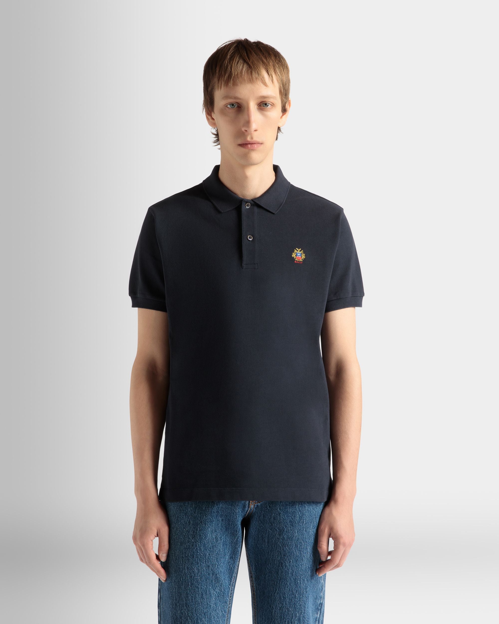 ポロシャツ Navy Blue コットン - 男性 - Bally - 03