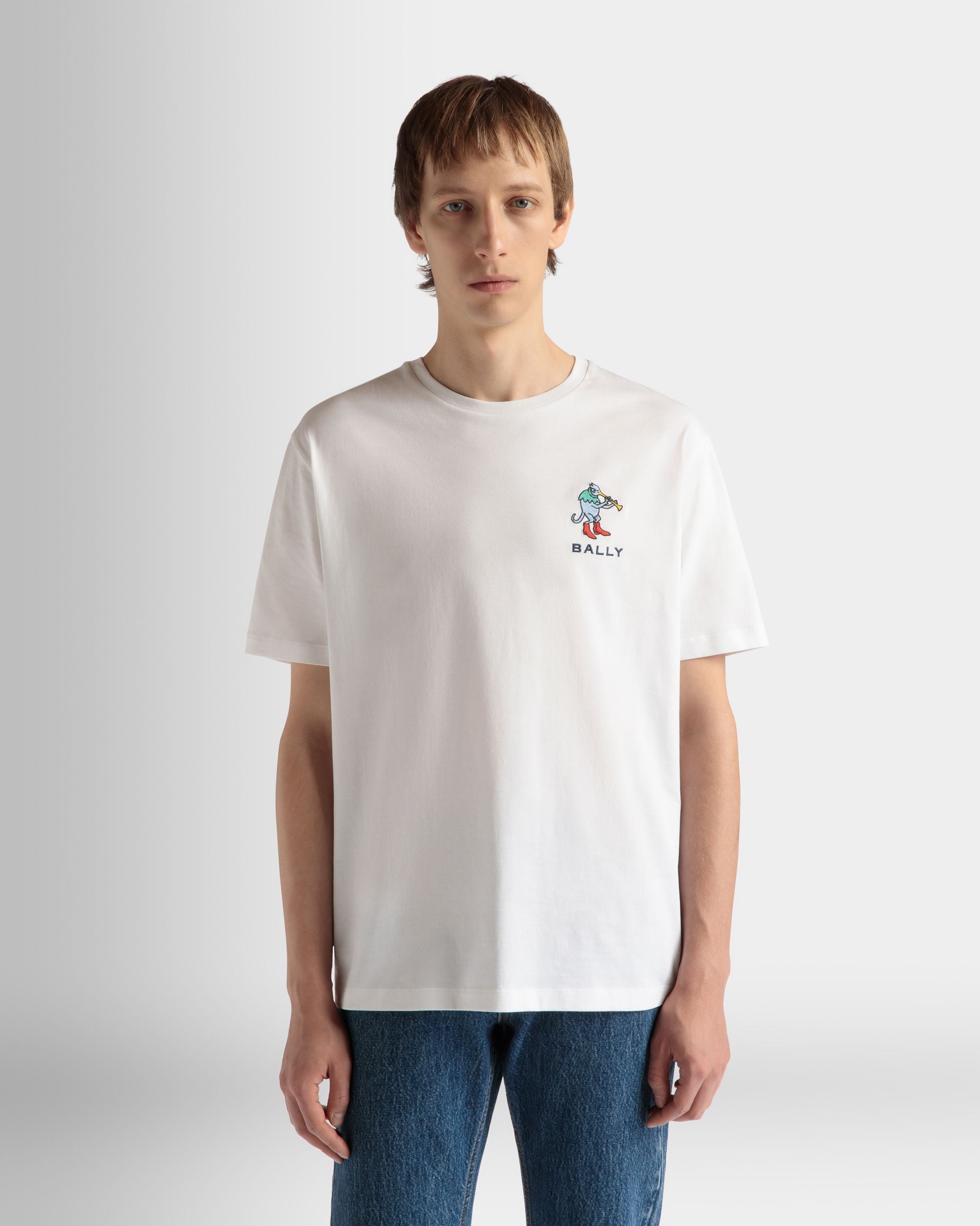 Tシャツ ホワイト コットン - 男性 - Bally - 03