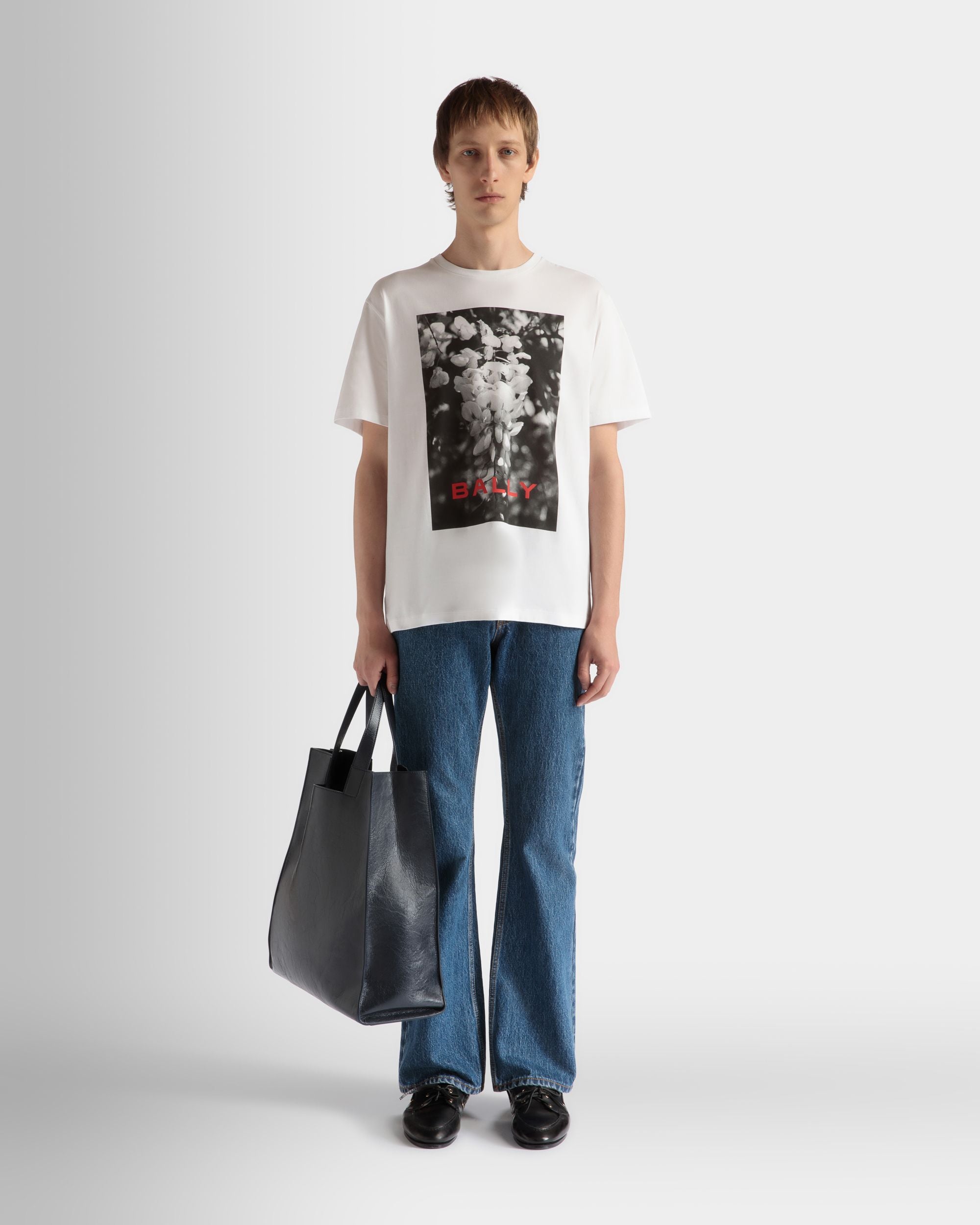 プリント Tシャツ ホワイト コットン - 男性 - Bally - 02