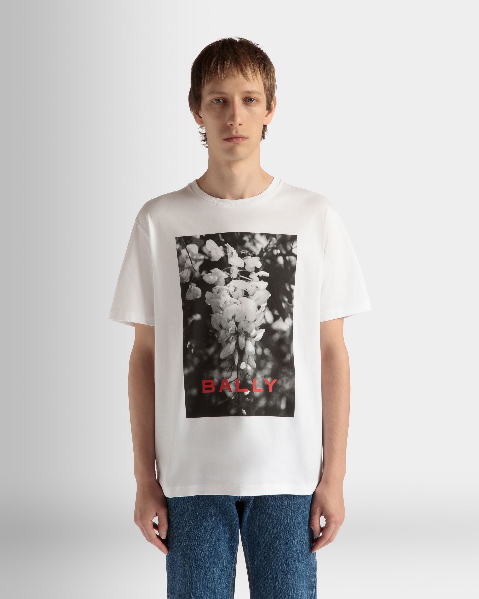 プリント Tシャツ ホワイト コットン - 男性 - Bally - 03