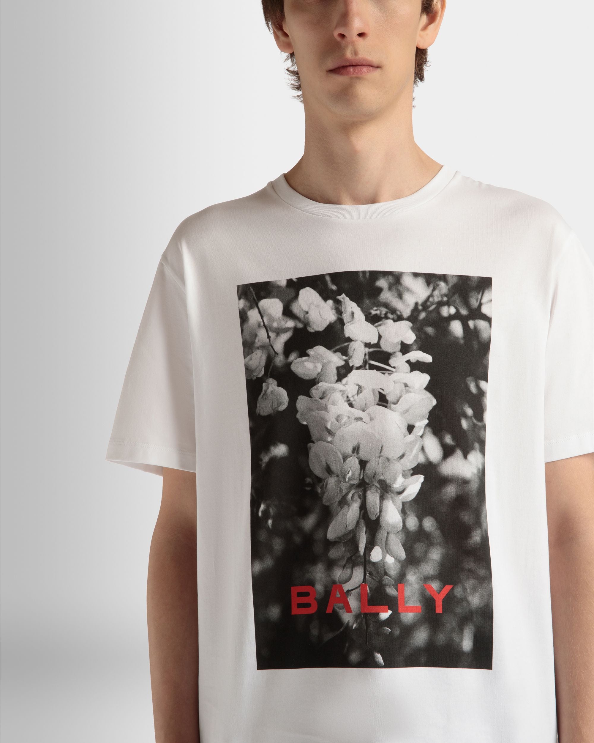プリント Tシャツ ホワイト コットン - 男性 - Bally - 04