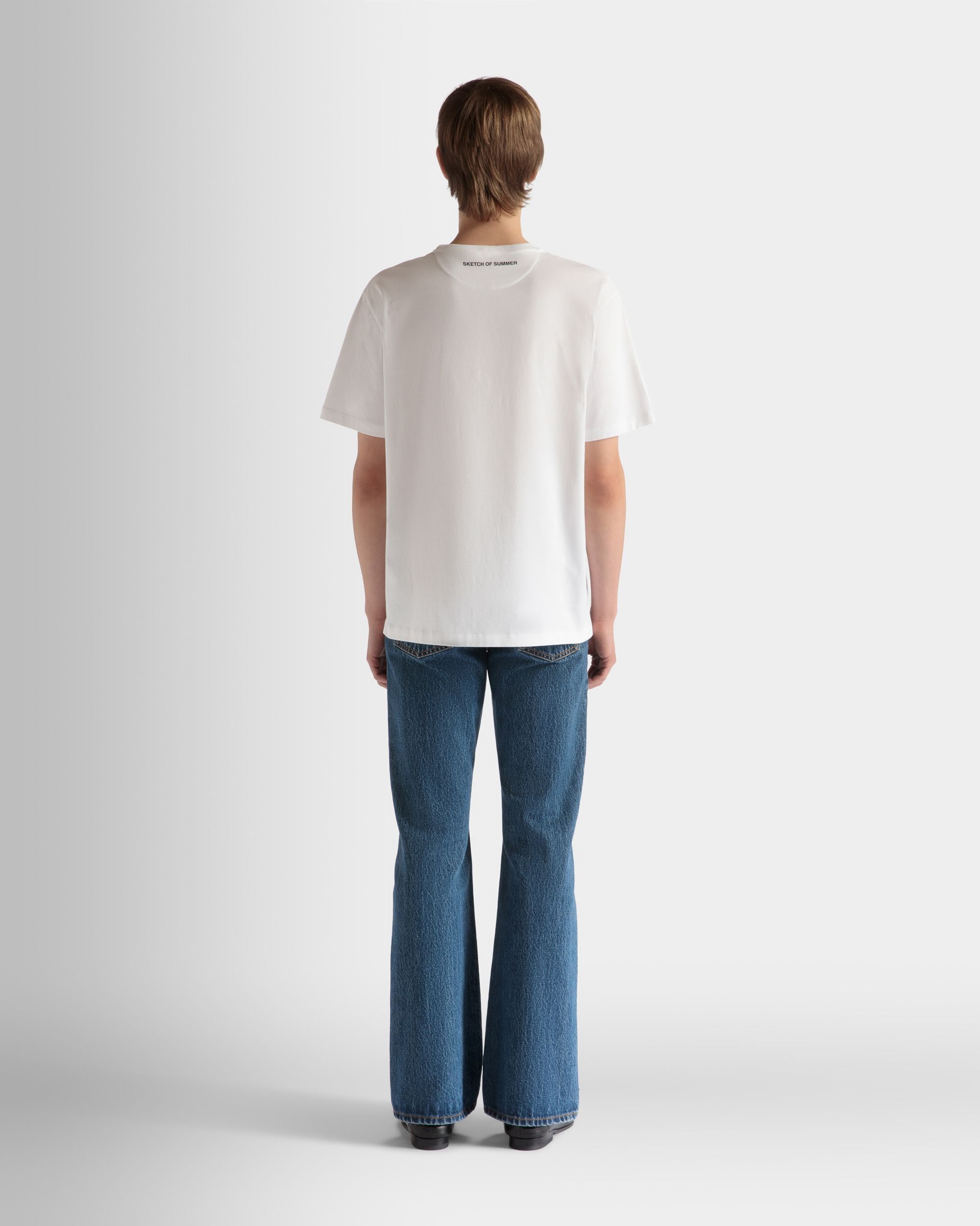 プリント Tシャツ ホワイト コットン - 男性 - Bally - 06