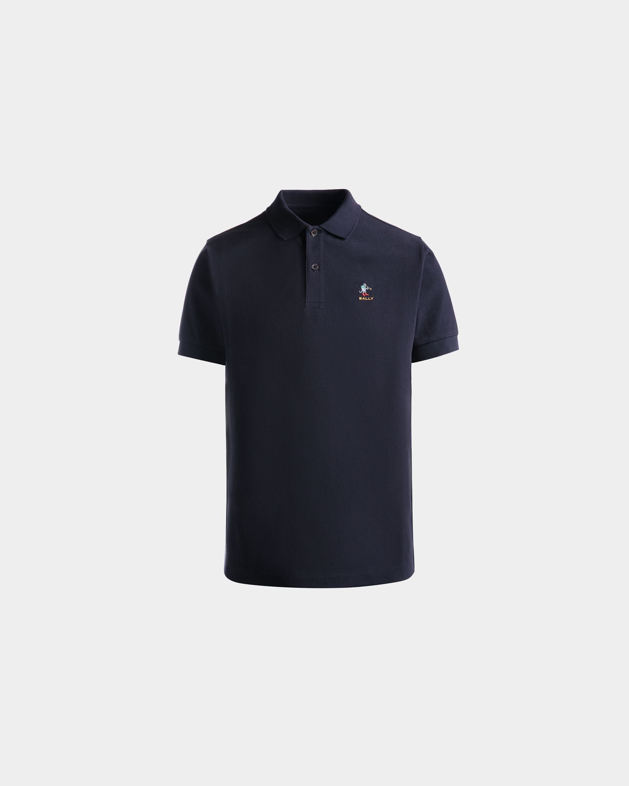Cutsew Polo In Blue Cotton - 男性 - Bally - 01
