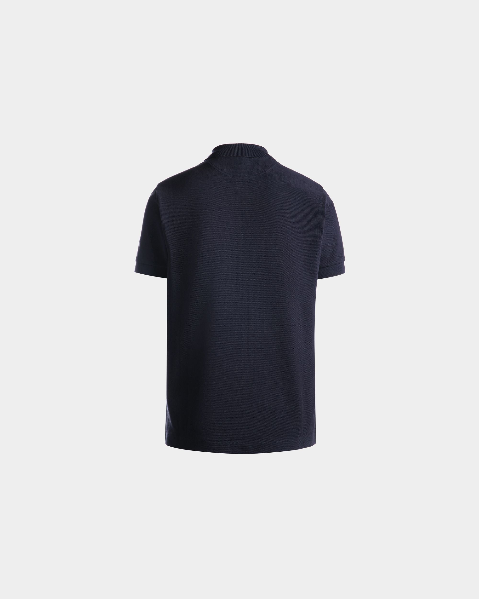Cutsew Polo In Blue Cotton - 男性 - Bally - 03