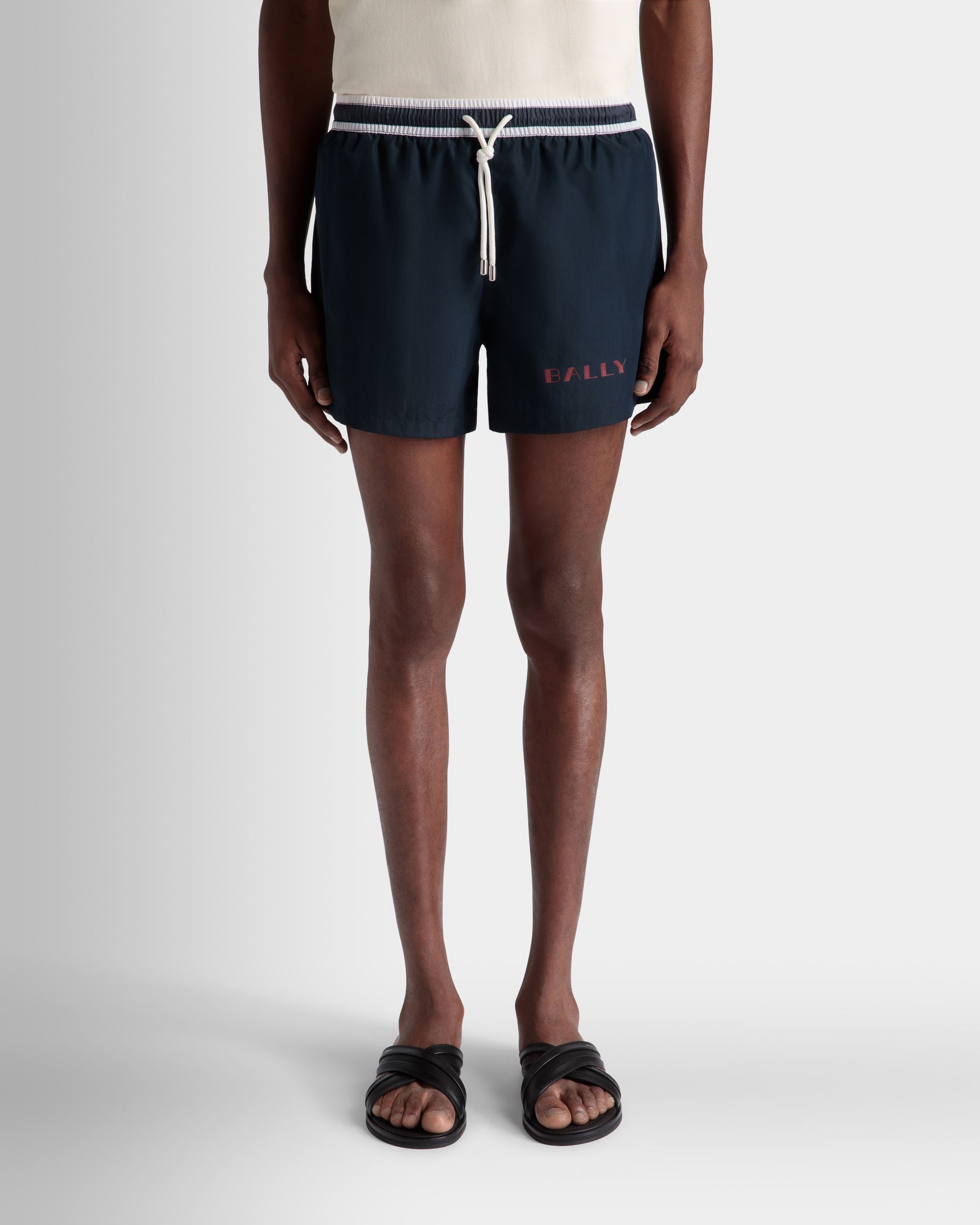 Summer Capsule スイムウェア ネイビーブルー テクニカルポプリン - 男性 - Bally - 03