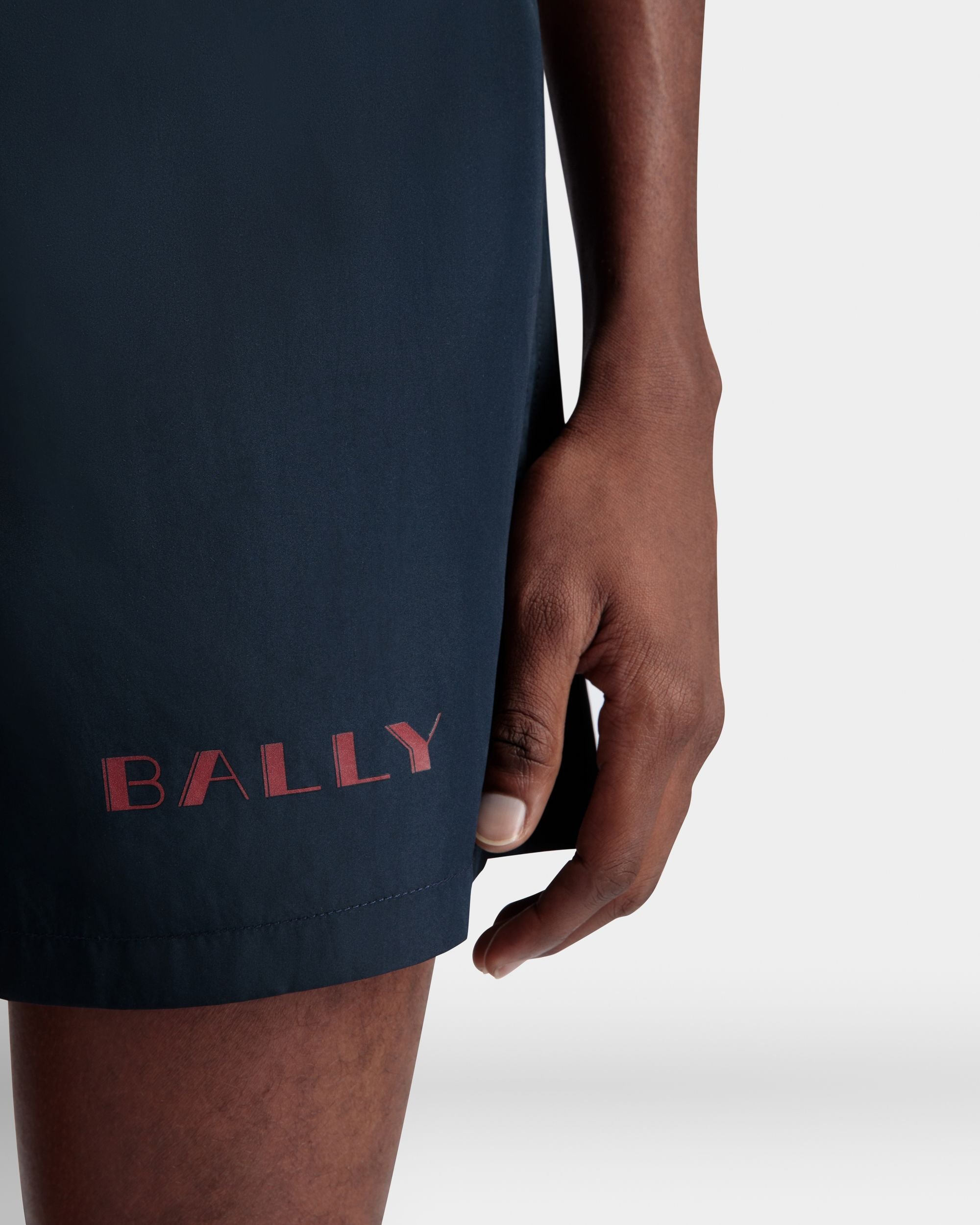 Summer Capsule スイムウェア ネイビーブルー テクニカルポプリン - 男性 - Bally - 04