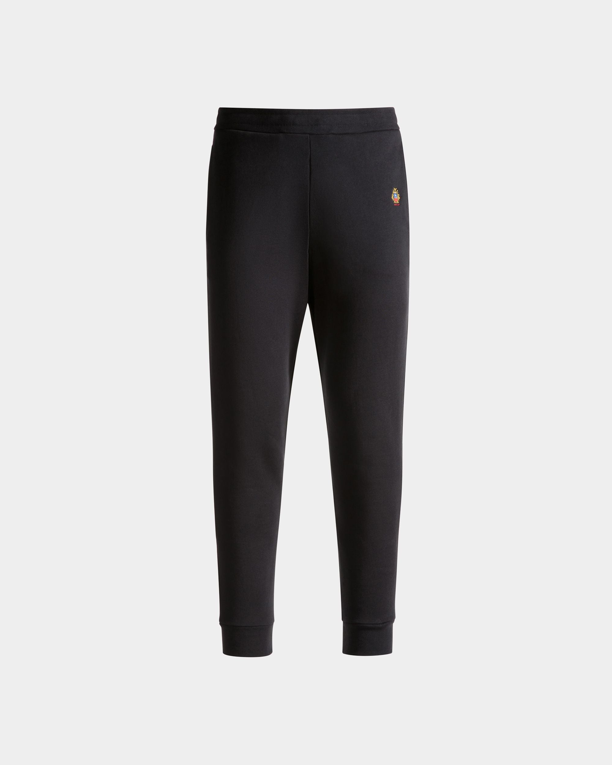 スウェットパンツ Ballyクレストロゴ Navy Blue コットン - 男性 - Bally - 01