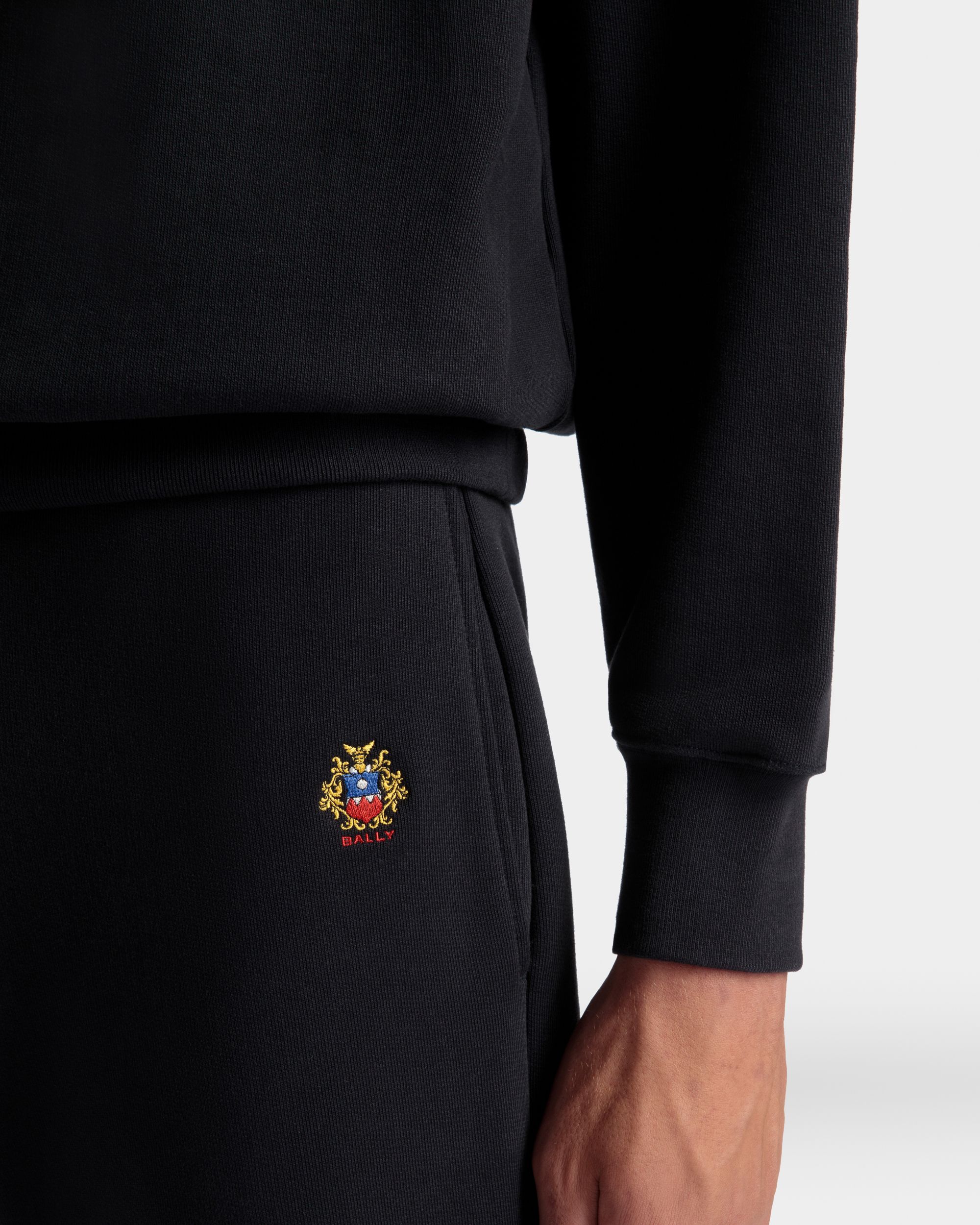 スウェットパンツ Ballyクレストロゴ Navy Blue コットン - 男性 - Bally - 03