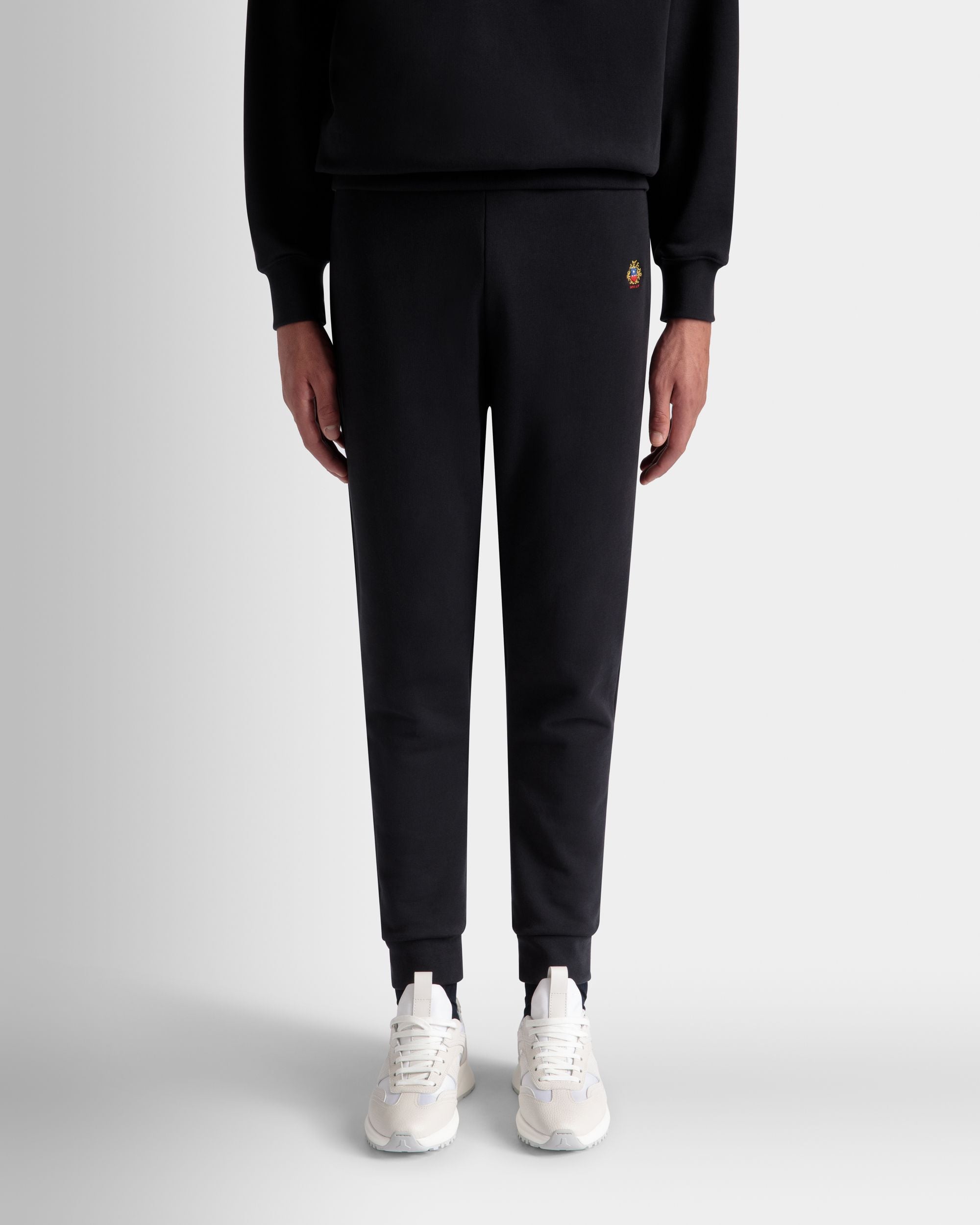 スウェットパンツ Ballyクレストロゴ Navy Blue コットン - 男性 - Bally - 08